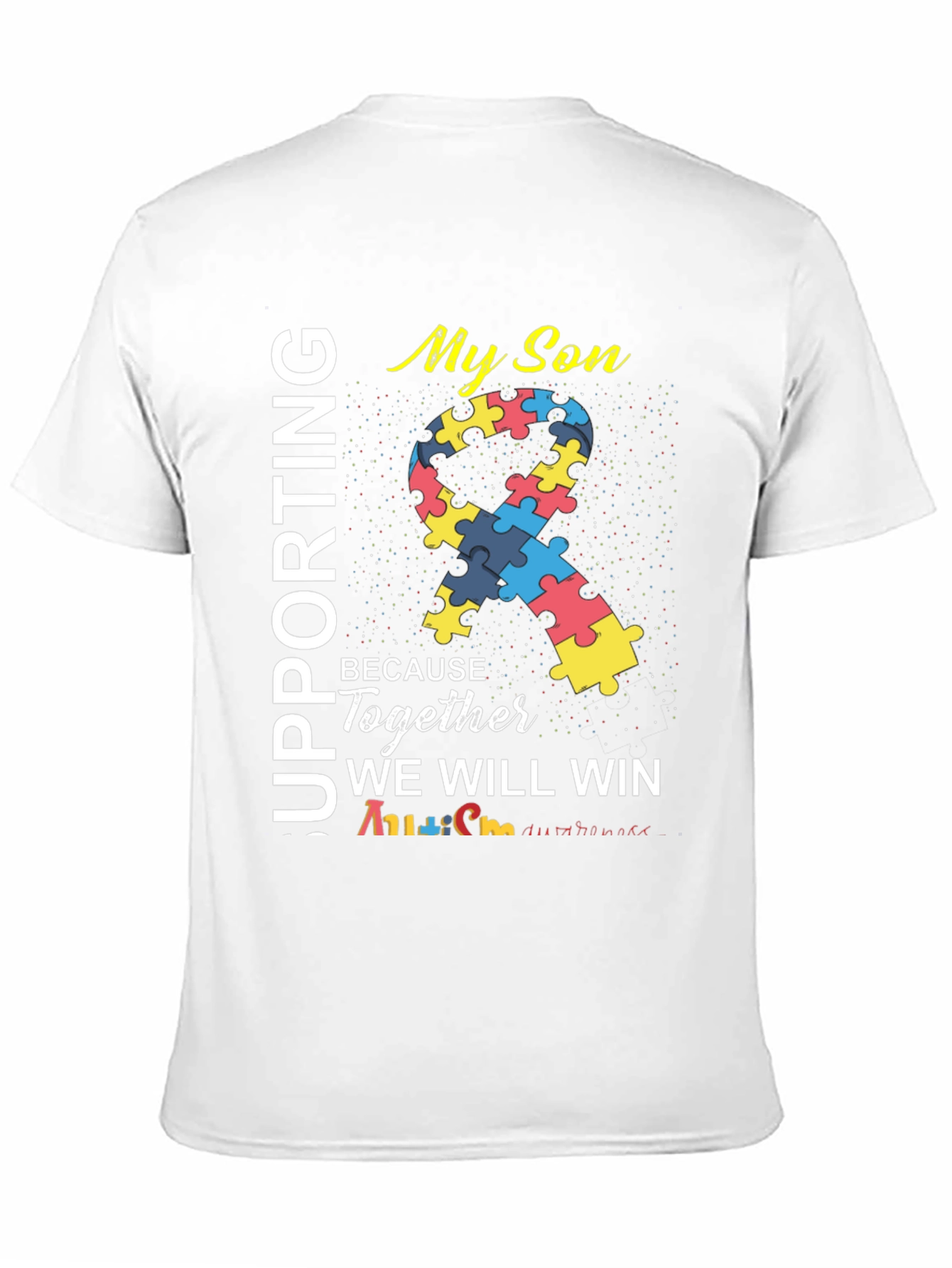 Supporting My Son Autism Awareness T-Shirt