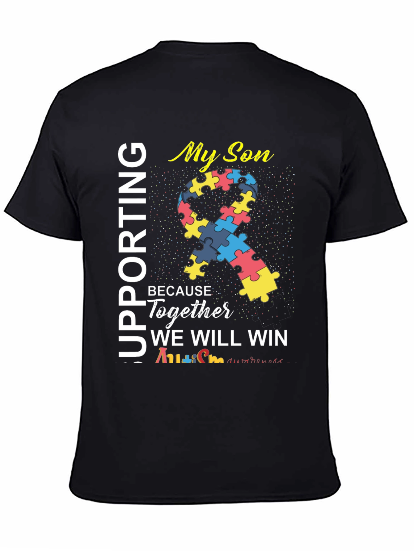 Supporting My Son Autism Awareness T-Shirt