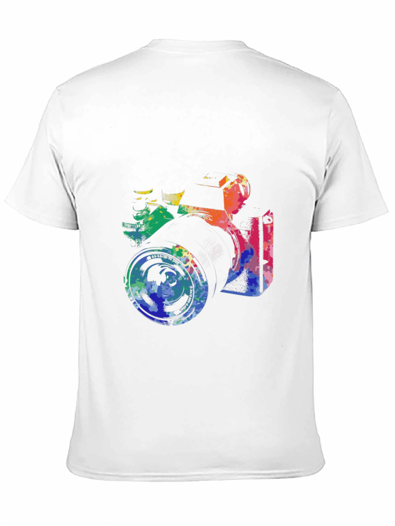 Retro Camera Graphic Tee - Artsy Black T-Shirt