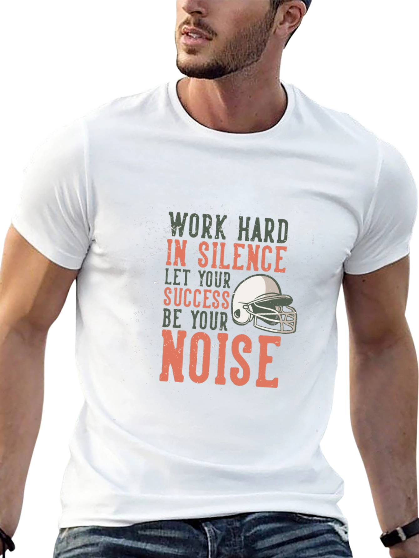 Work Hard in Silence Graphic T-Shirt