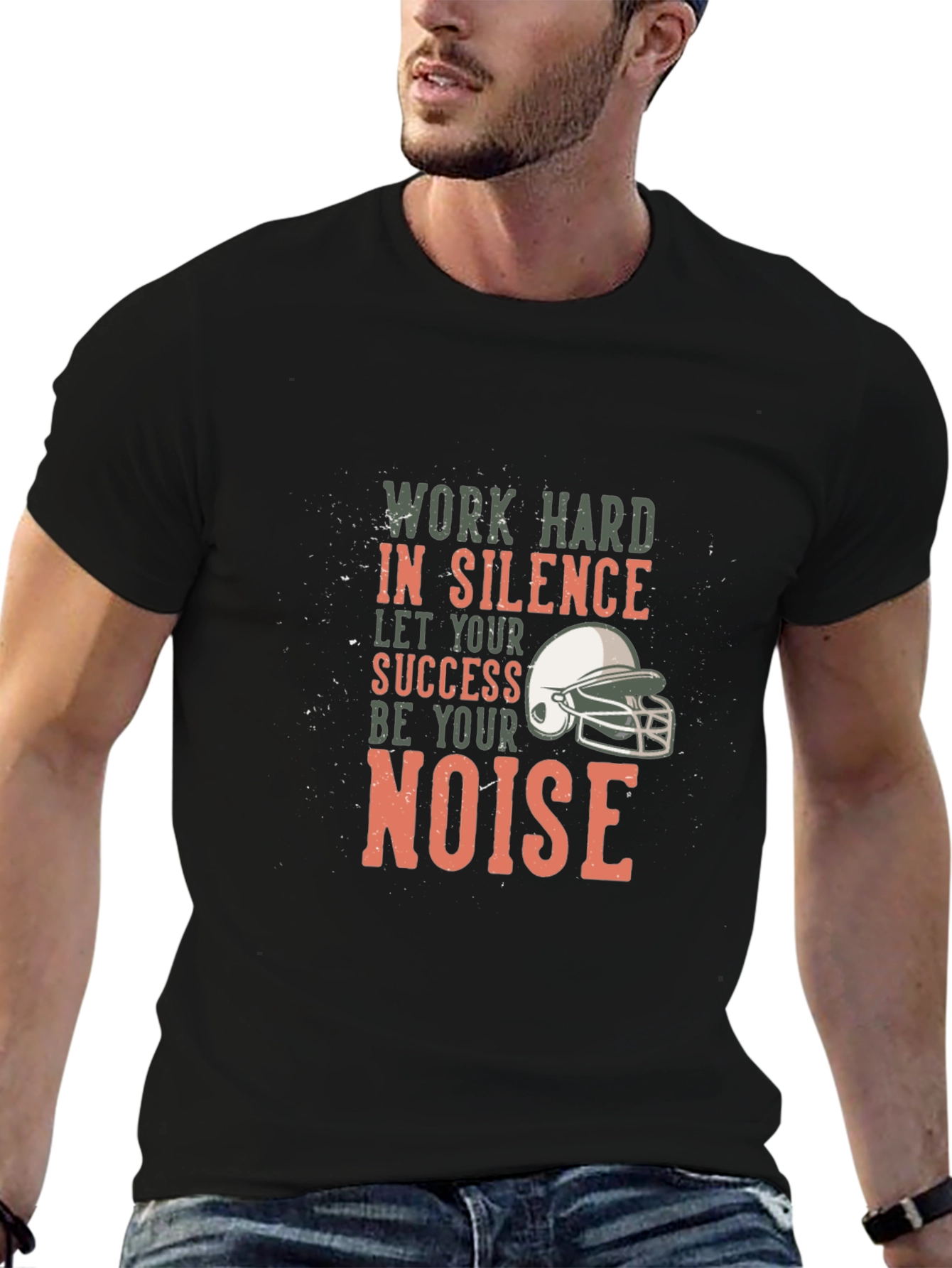 Work Hard in Silence Graphic T-Shirt
