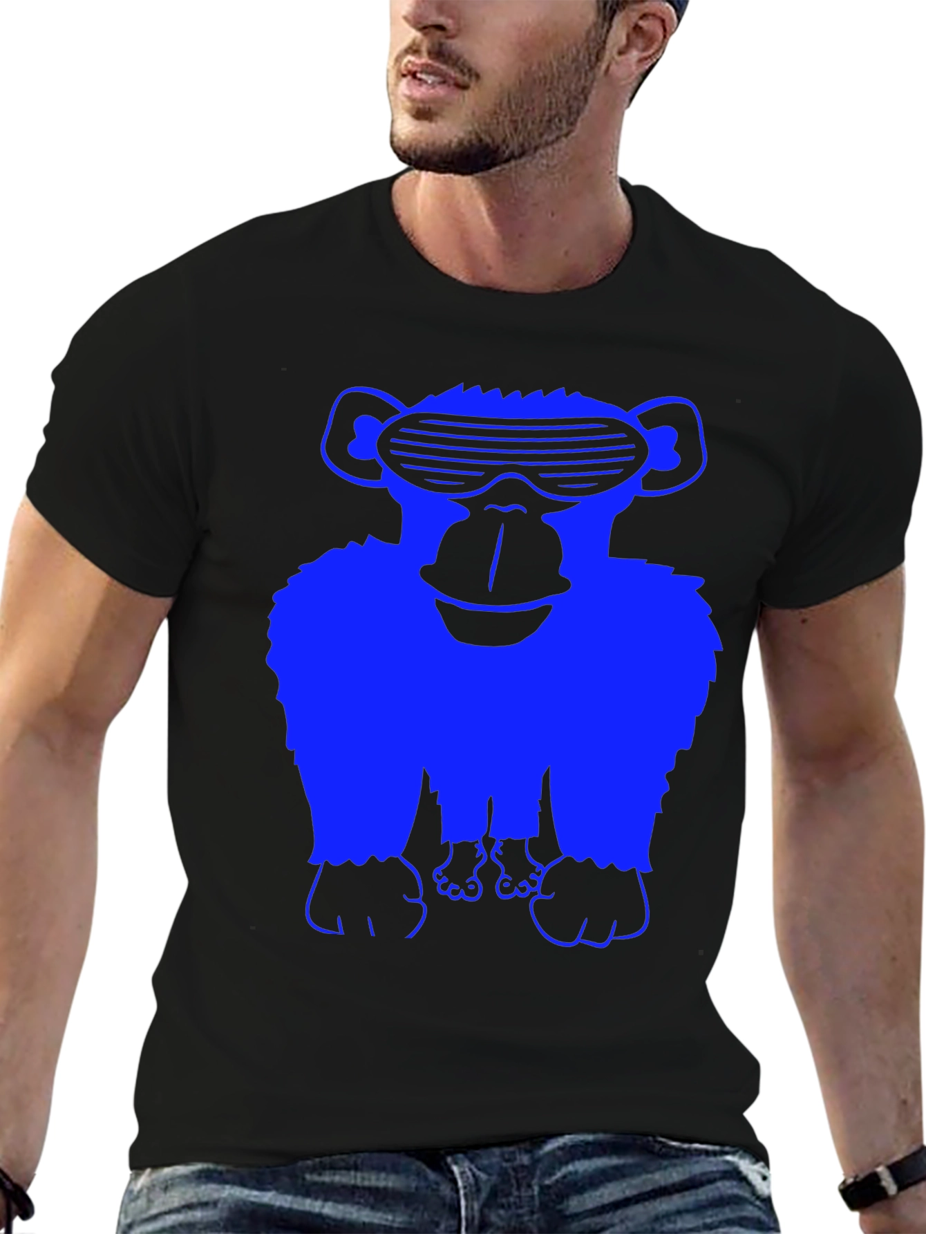 Cool Ape Graphic T-Shirt - Black