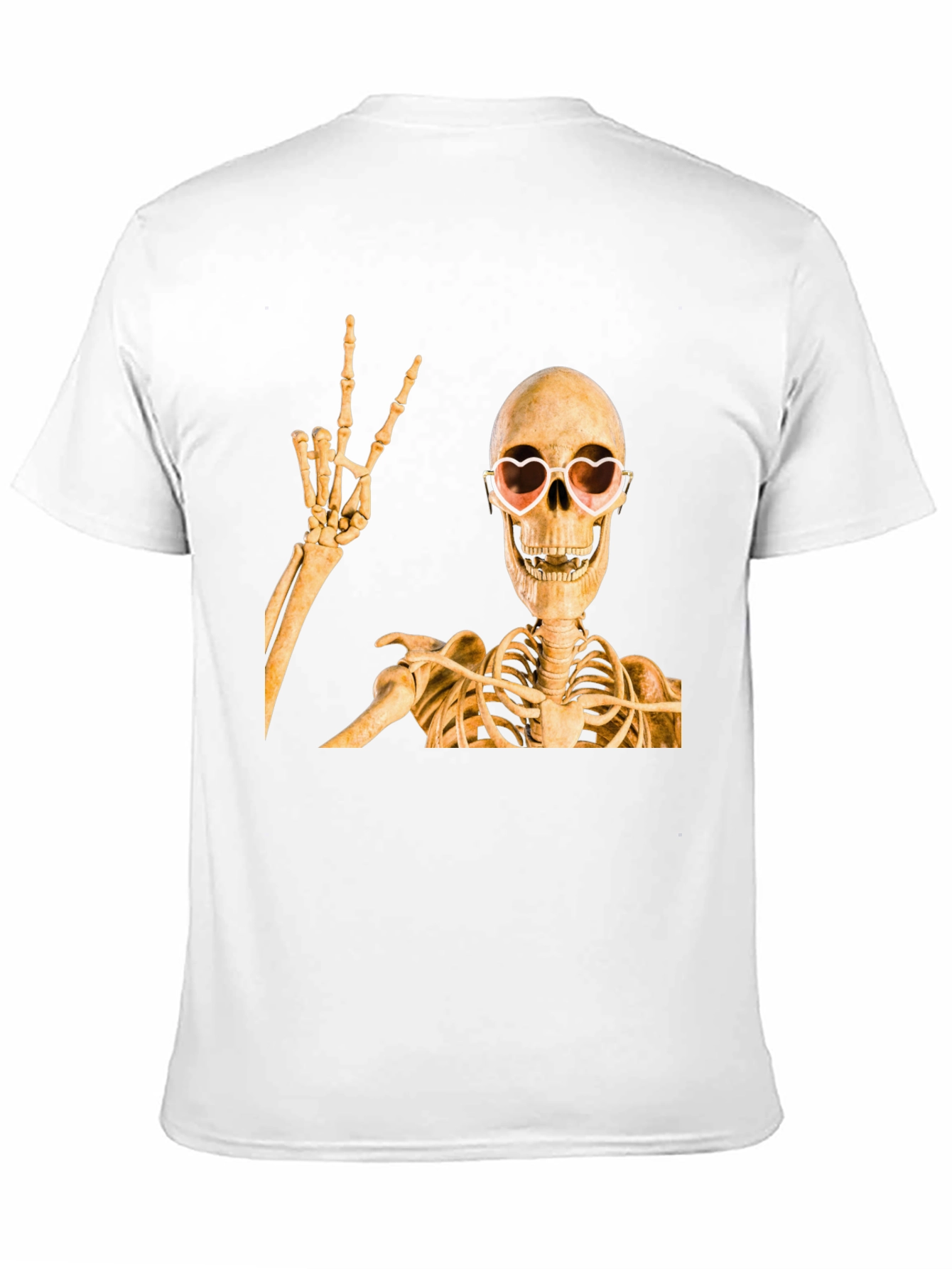 Skeleton with Heart Glasses T-Shirt