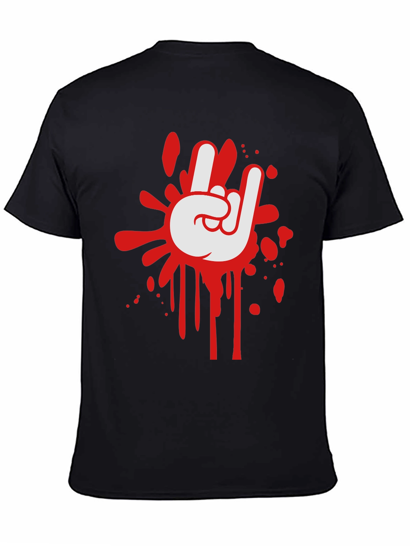 Rock On Graphic Black T-Shirt