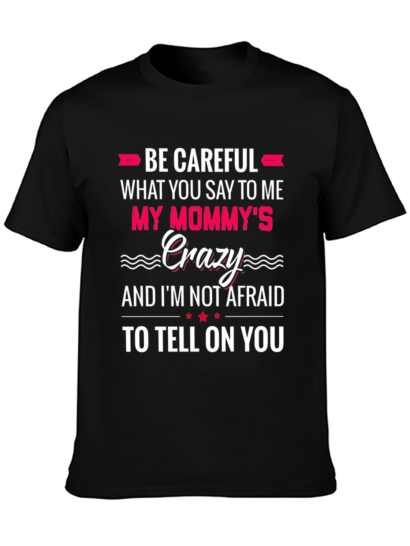 Be Careful What You Say to Me T-Shirt