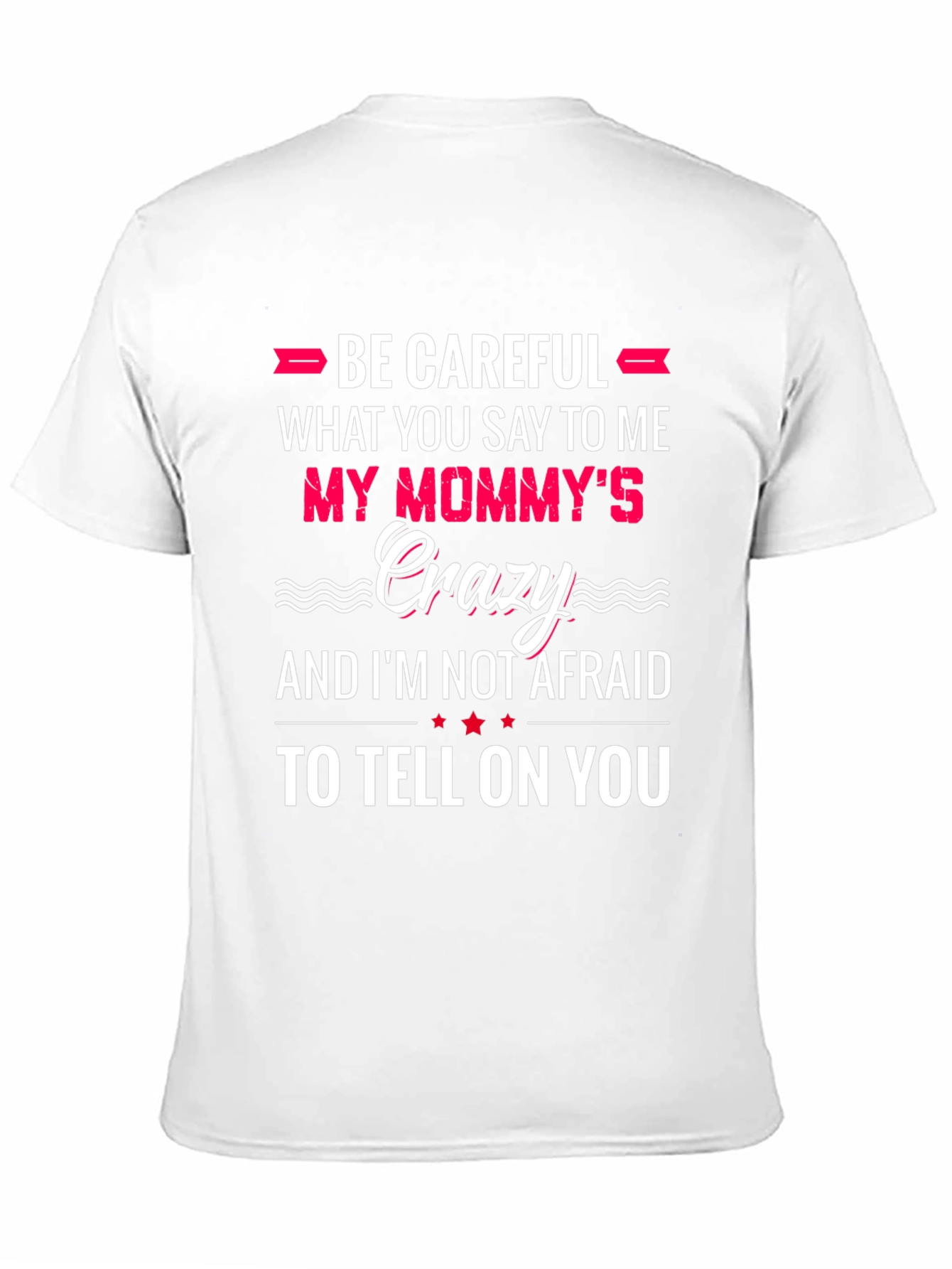 Be Careful What You Say to Me T-Shirt