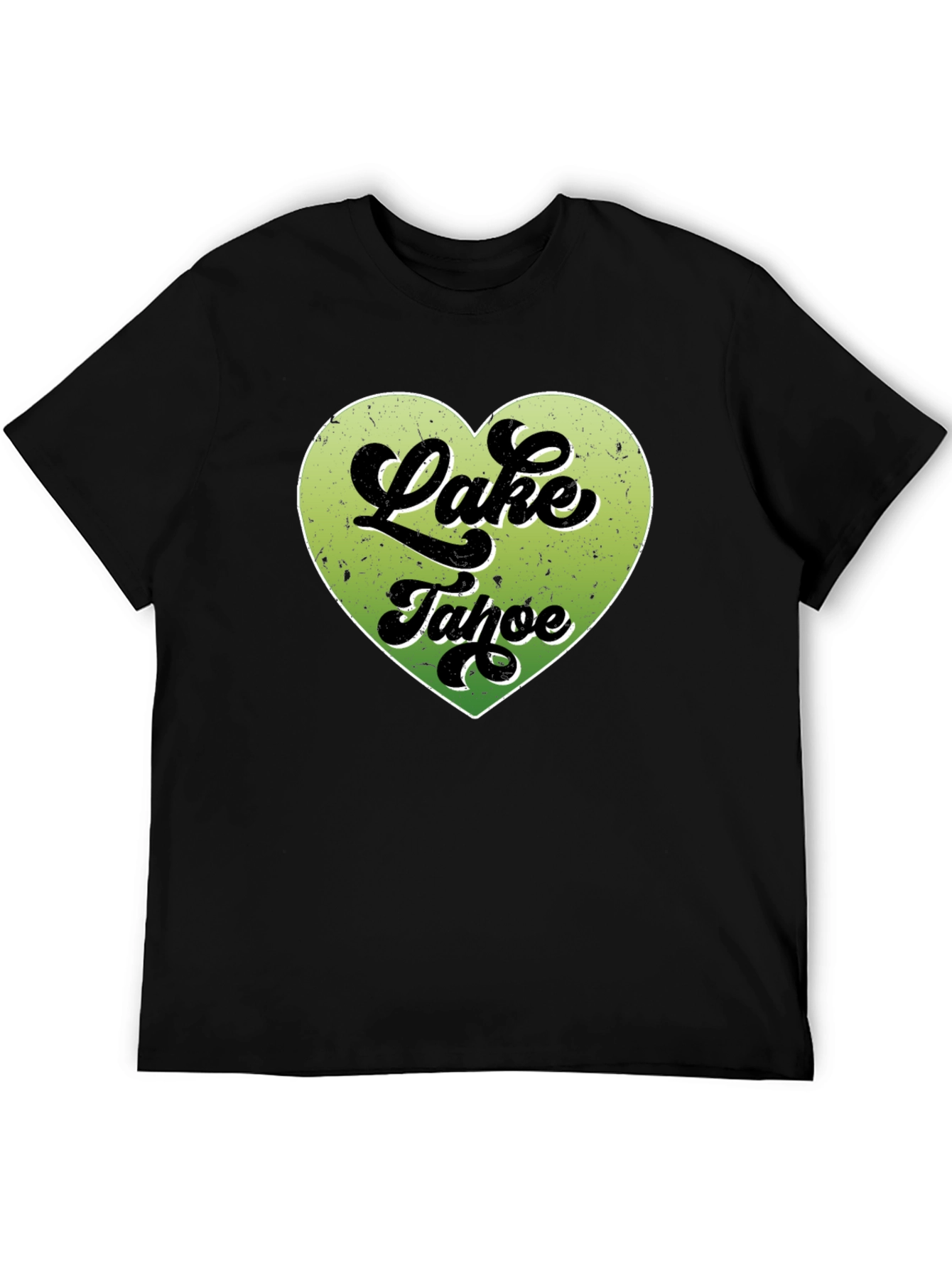 Lake Tahoe Heart Graphic Tee - Black
