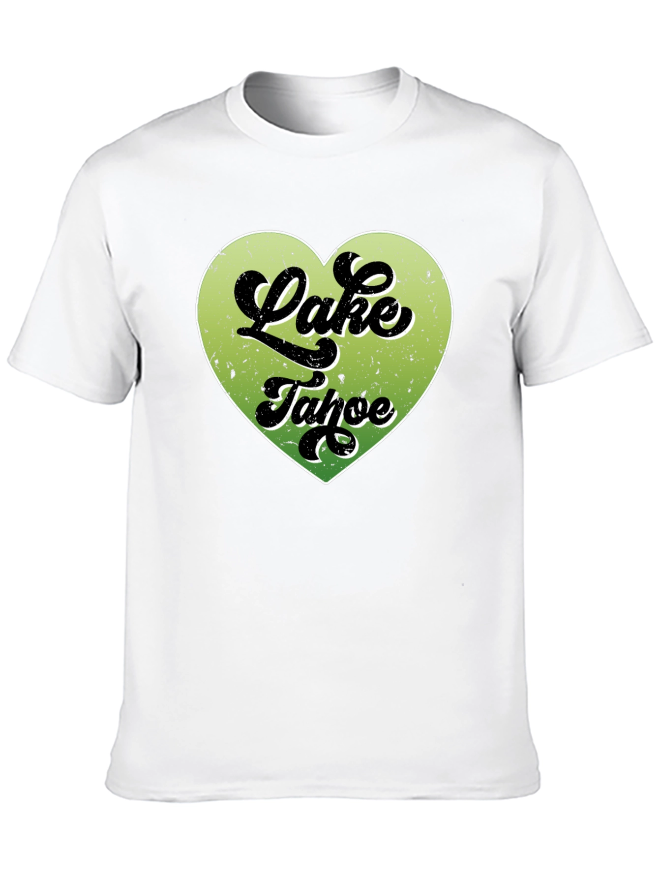 Lake Tahoe Heart Graphic Tee - Black
