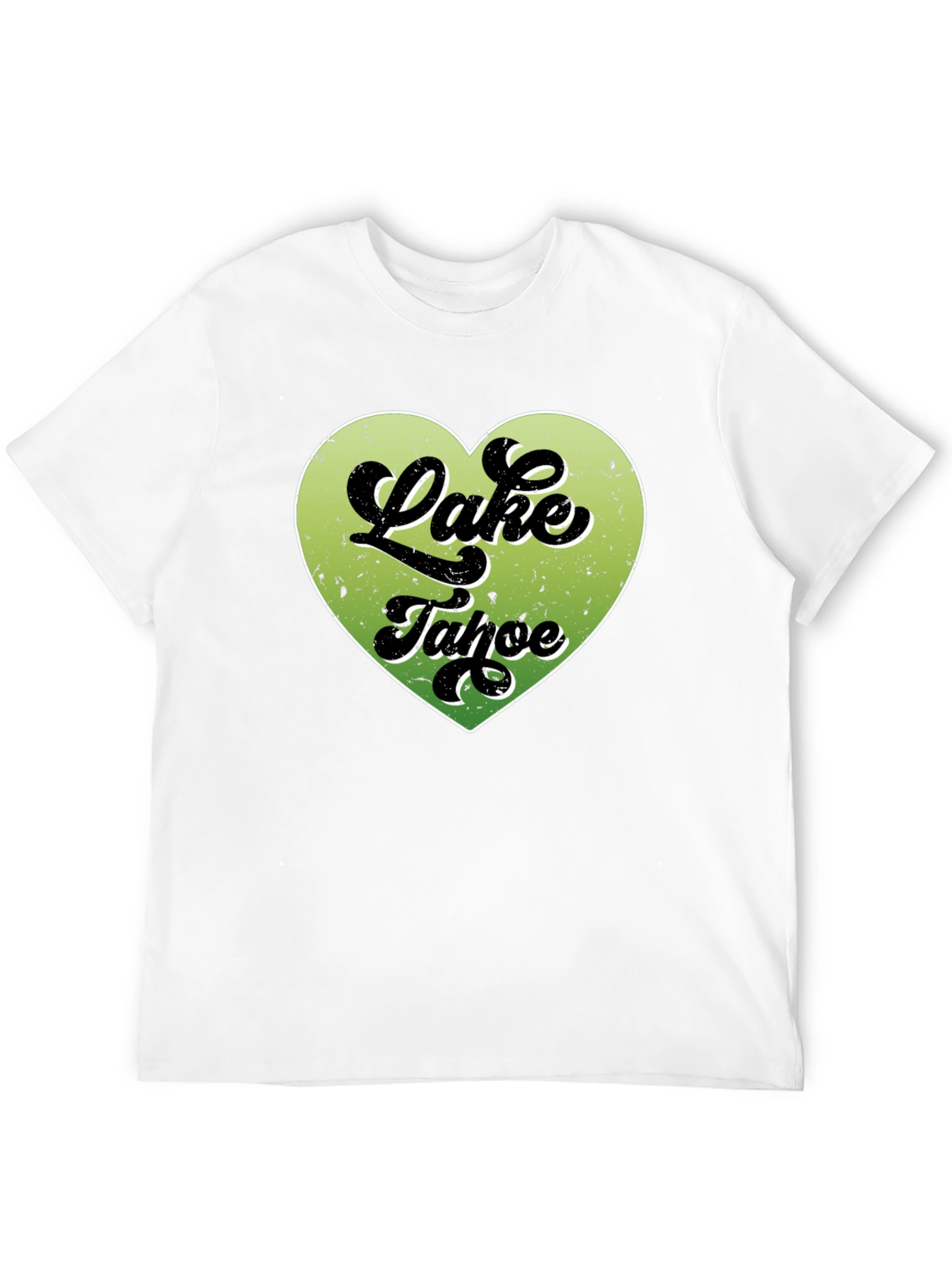 Lake Tahoe Heart Graphic Tee - Black