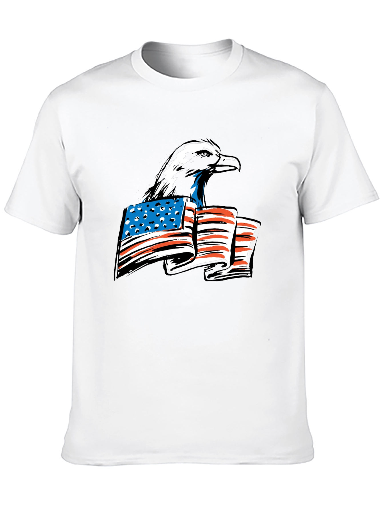 Bald Eagle American Flag Graphic Tee