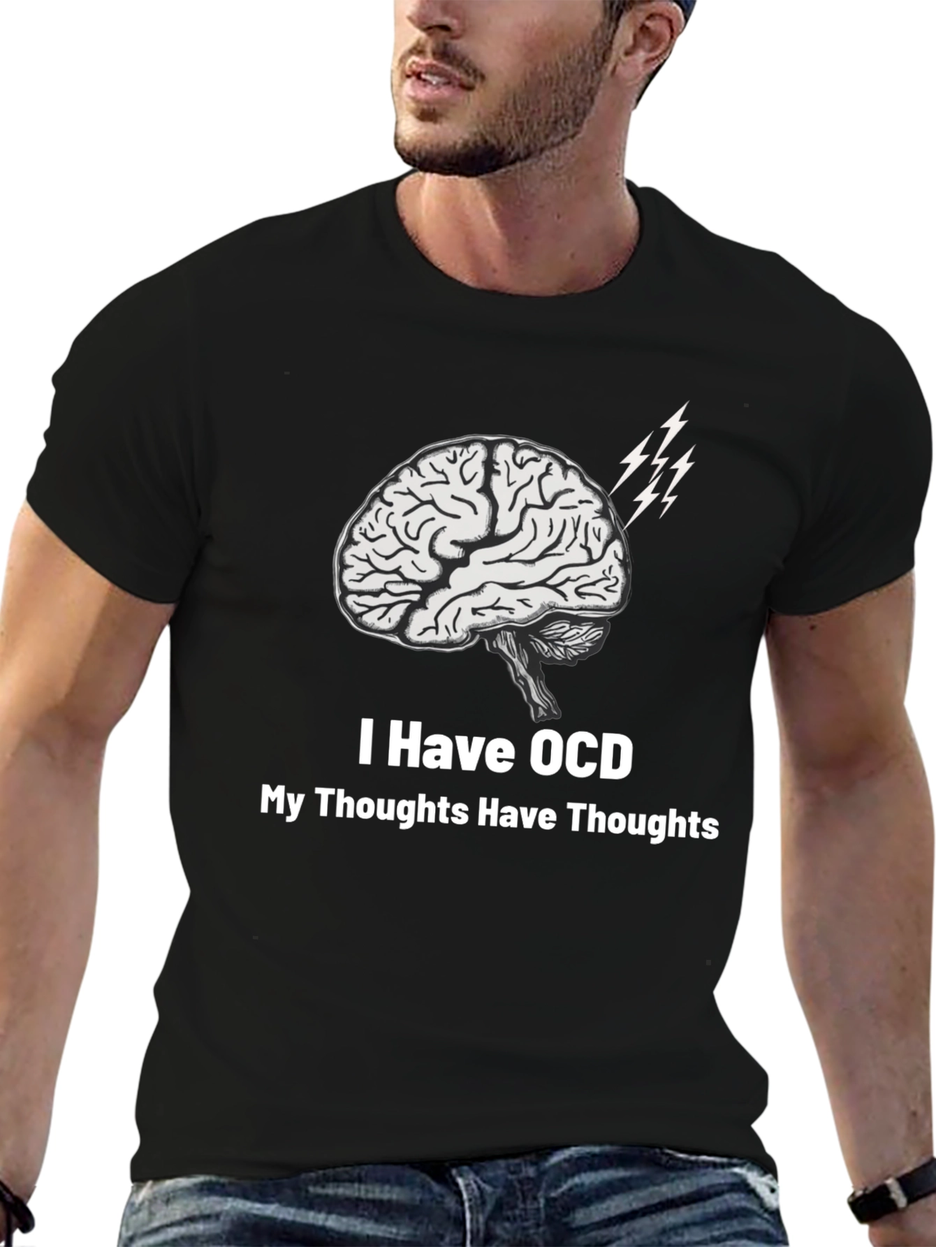 OCD Brain T-Shirt - Thoughts About Thoughts