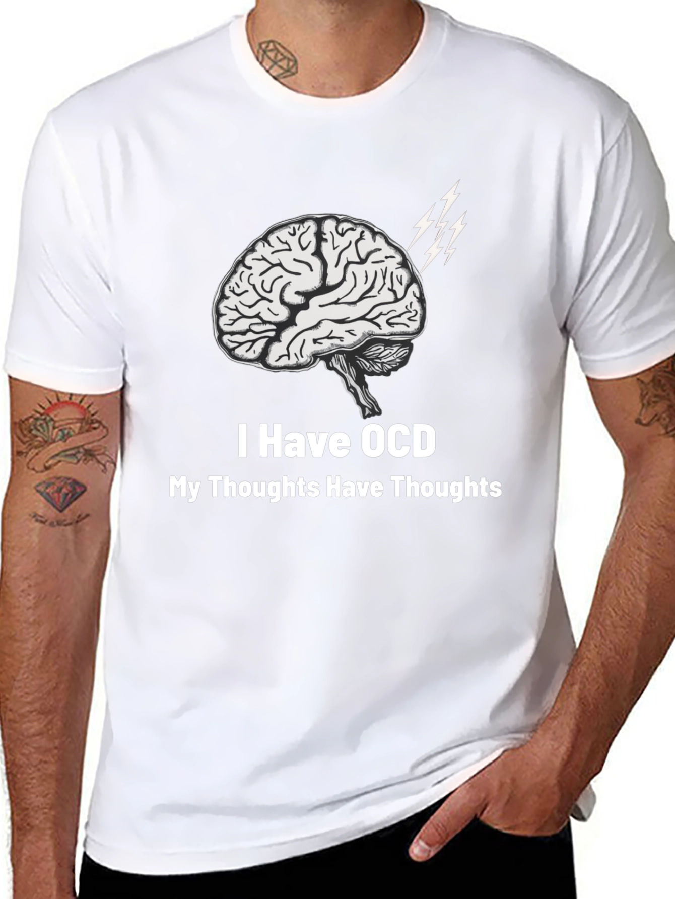 OCD Brain T-Shirt - Thoughts About Thoughts