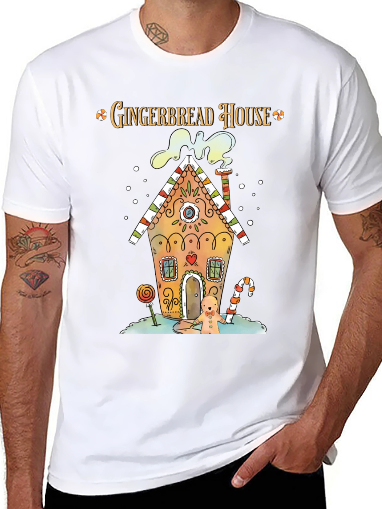 Gingerbread House Holiday T-Shirt