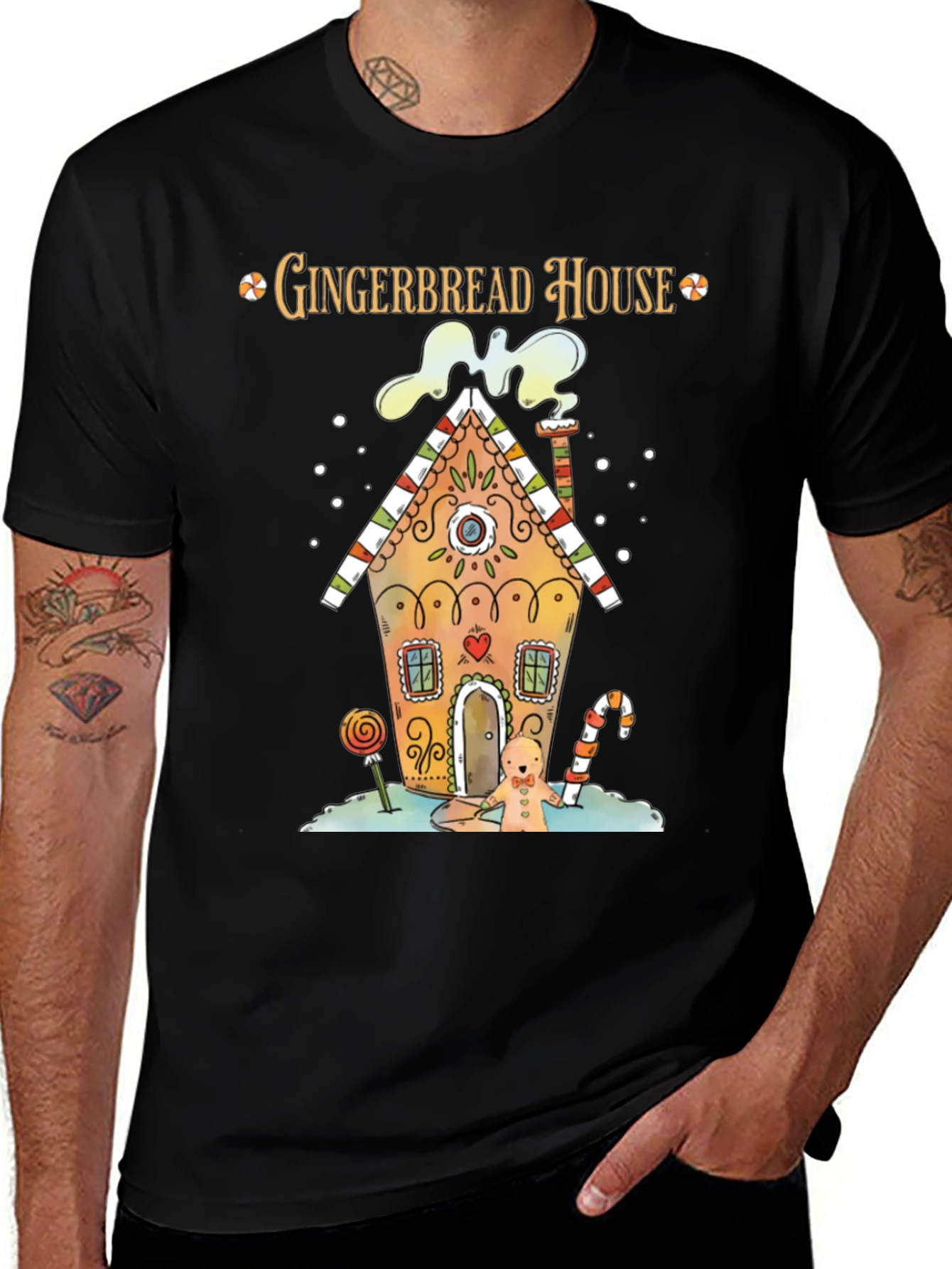 Gingerbread House Holiday T-Shirt