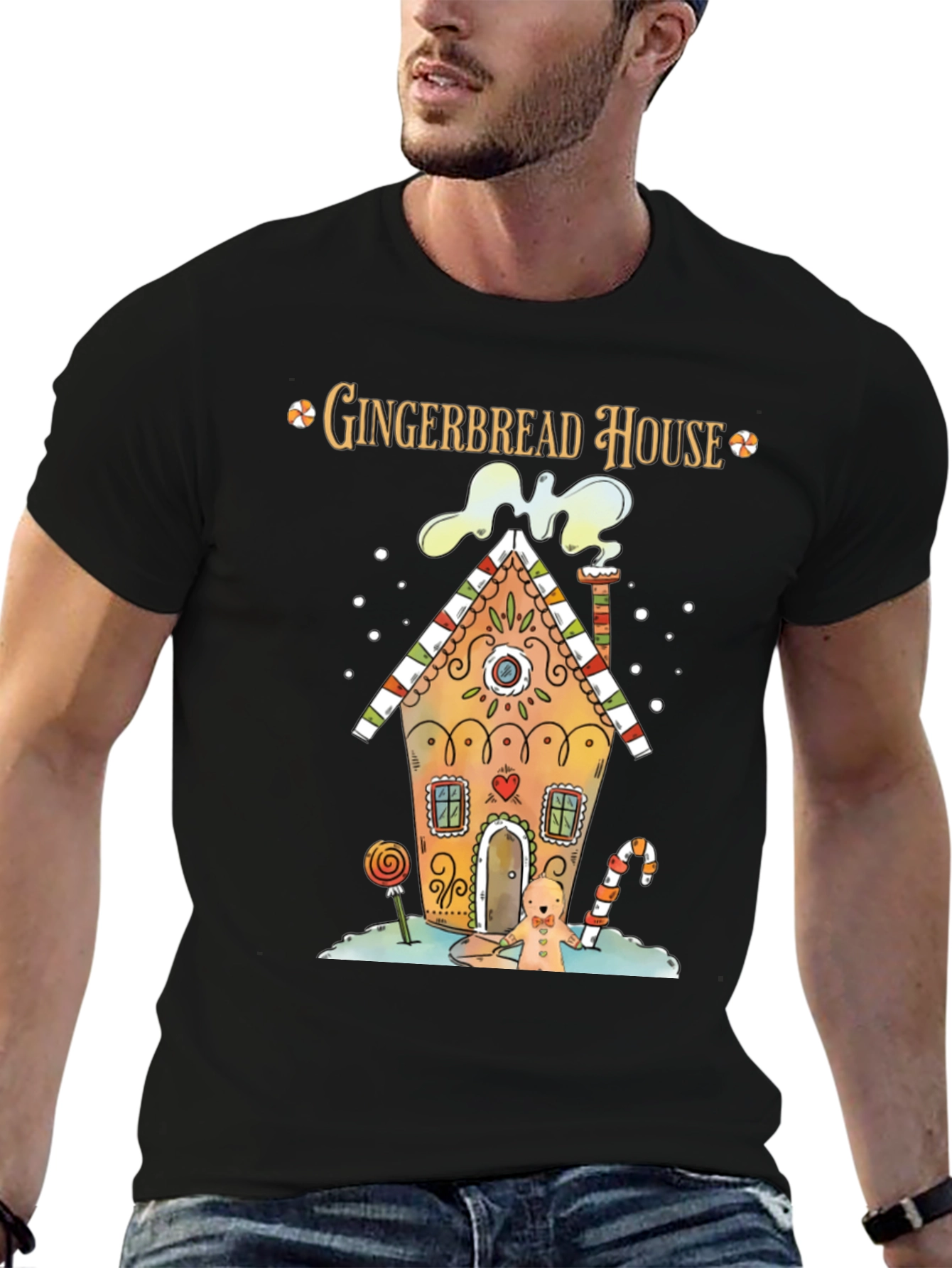 Gingerbread House Holiday T-Shirt