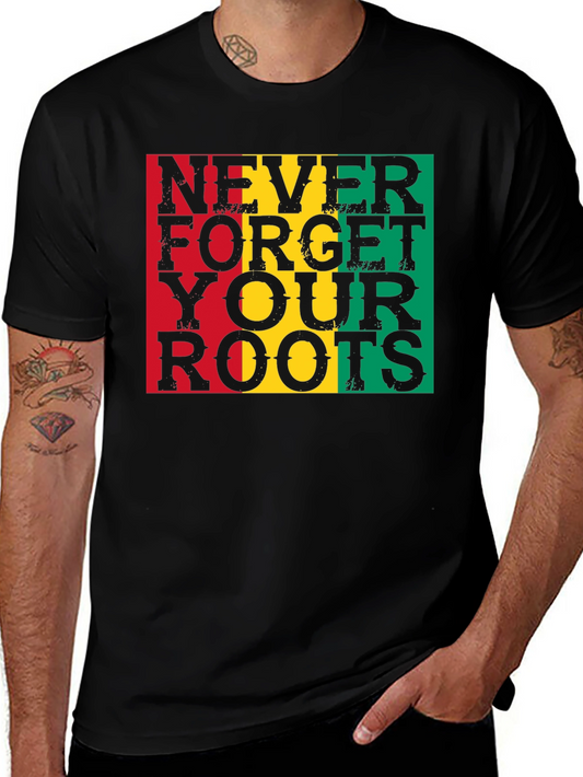 Rasta Roots T-Shirt - Never Forget Your Roots Graphic Tee