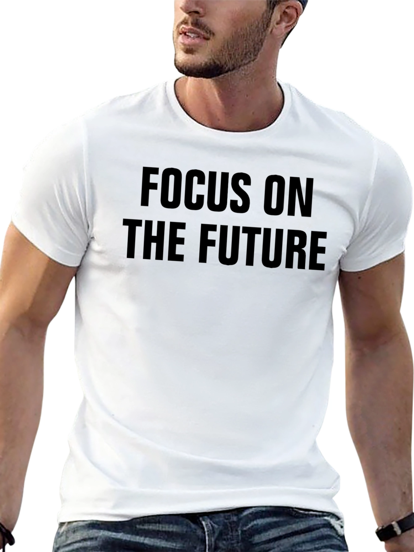 Focus on The Future Black Graphic Tee