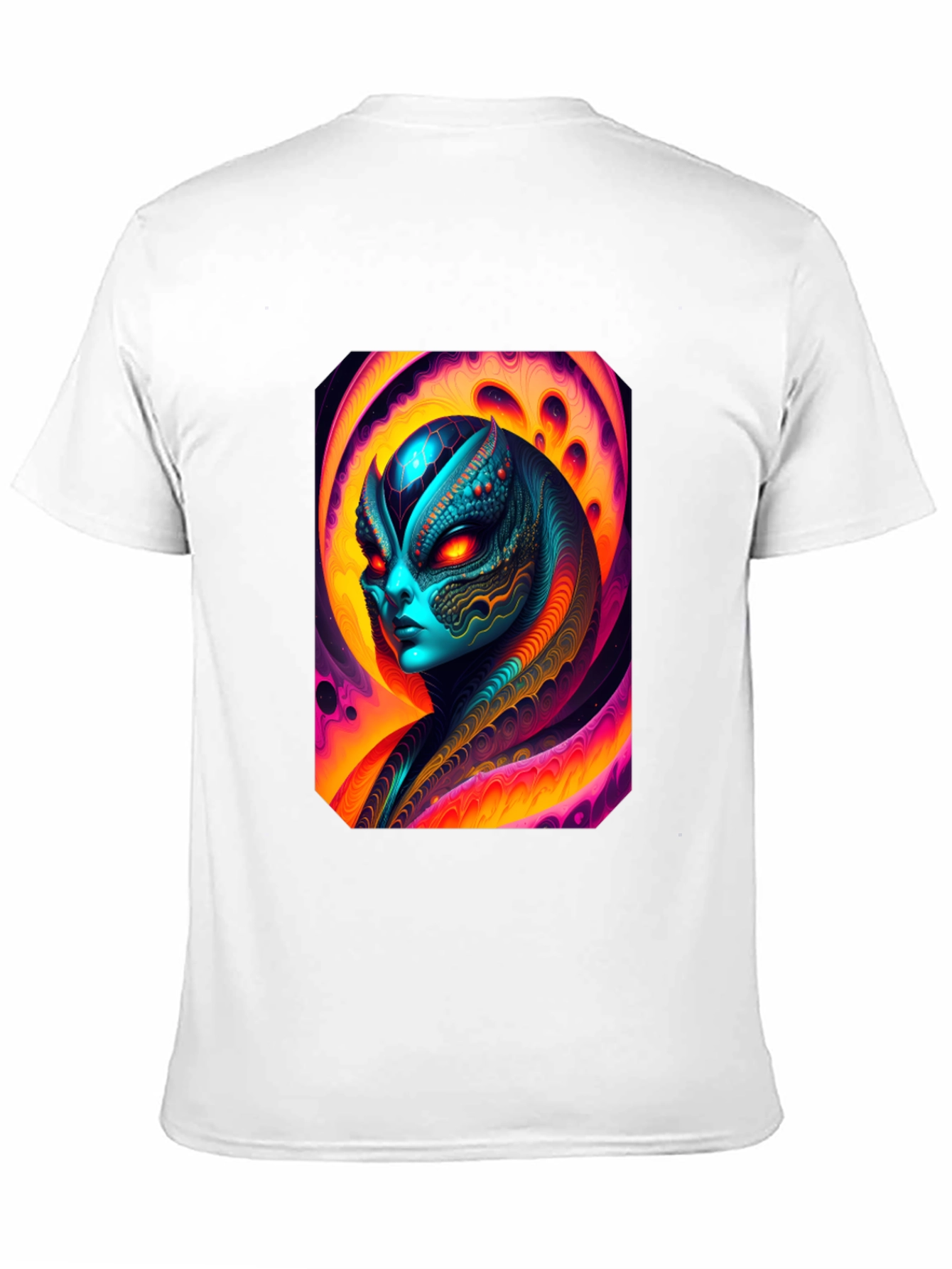 Alien Graphic Tee - Black Cotton T-Shirt