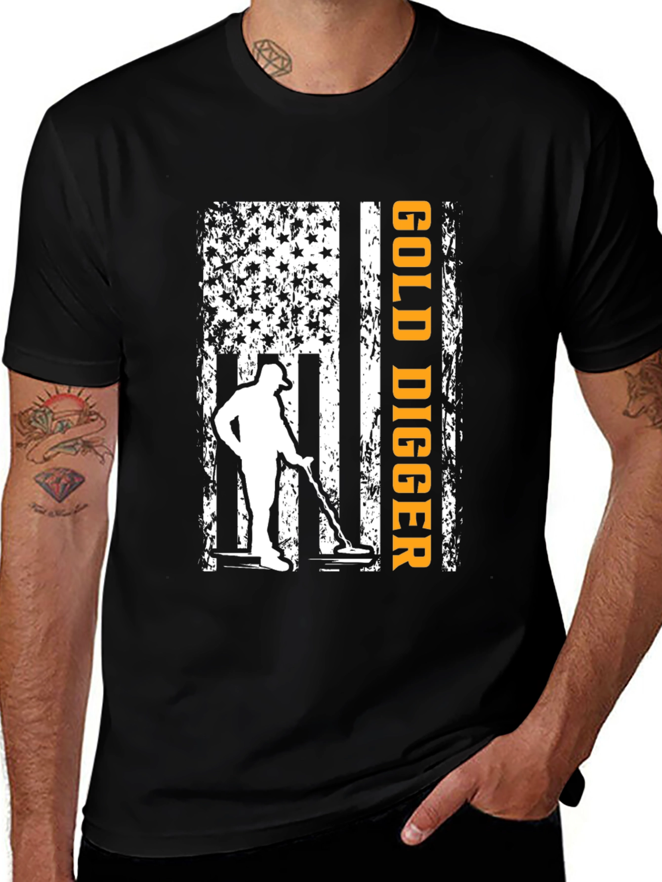 Gold Digger USA Flag T-Shirt
