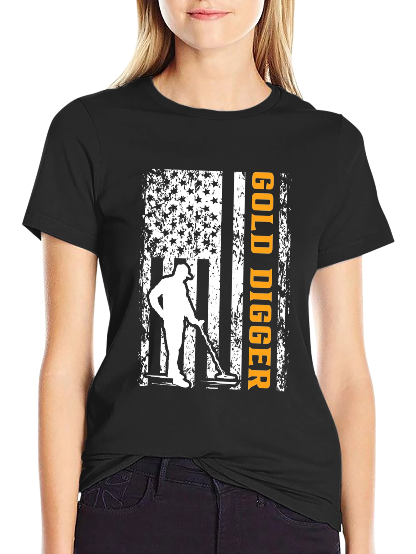 Gold Digger USA Flag T-Shirt
