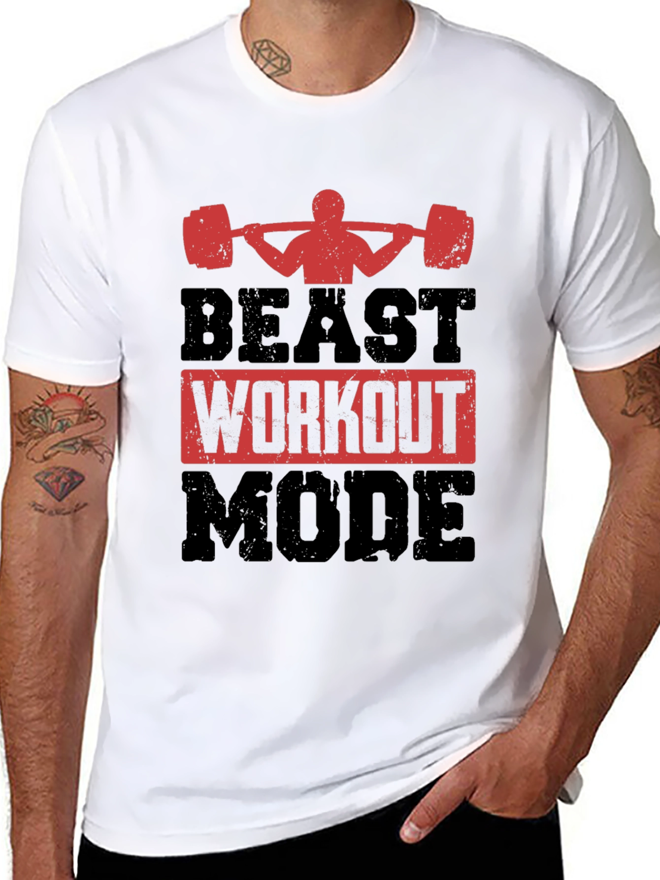 Beast Workout Mode T-Shirt - Gym Motivation