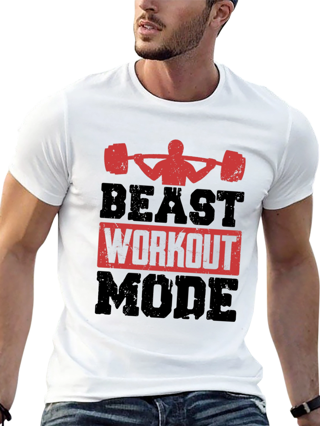 Beast Workout Mode T-Shirt - Gym Motivation