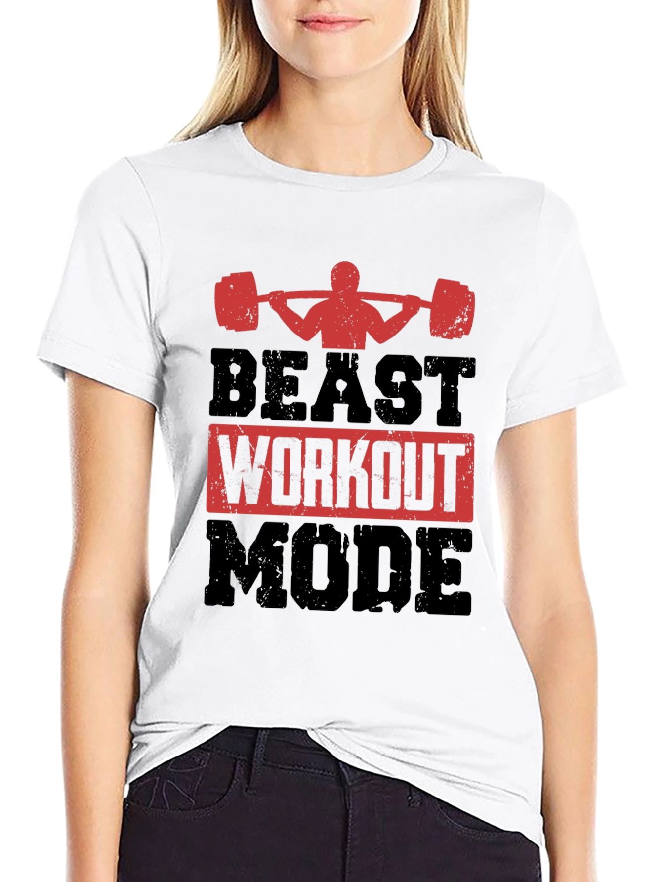 Beast Workout Mode T-Shirt - Gym Motivation