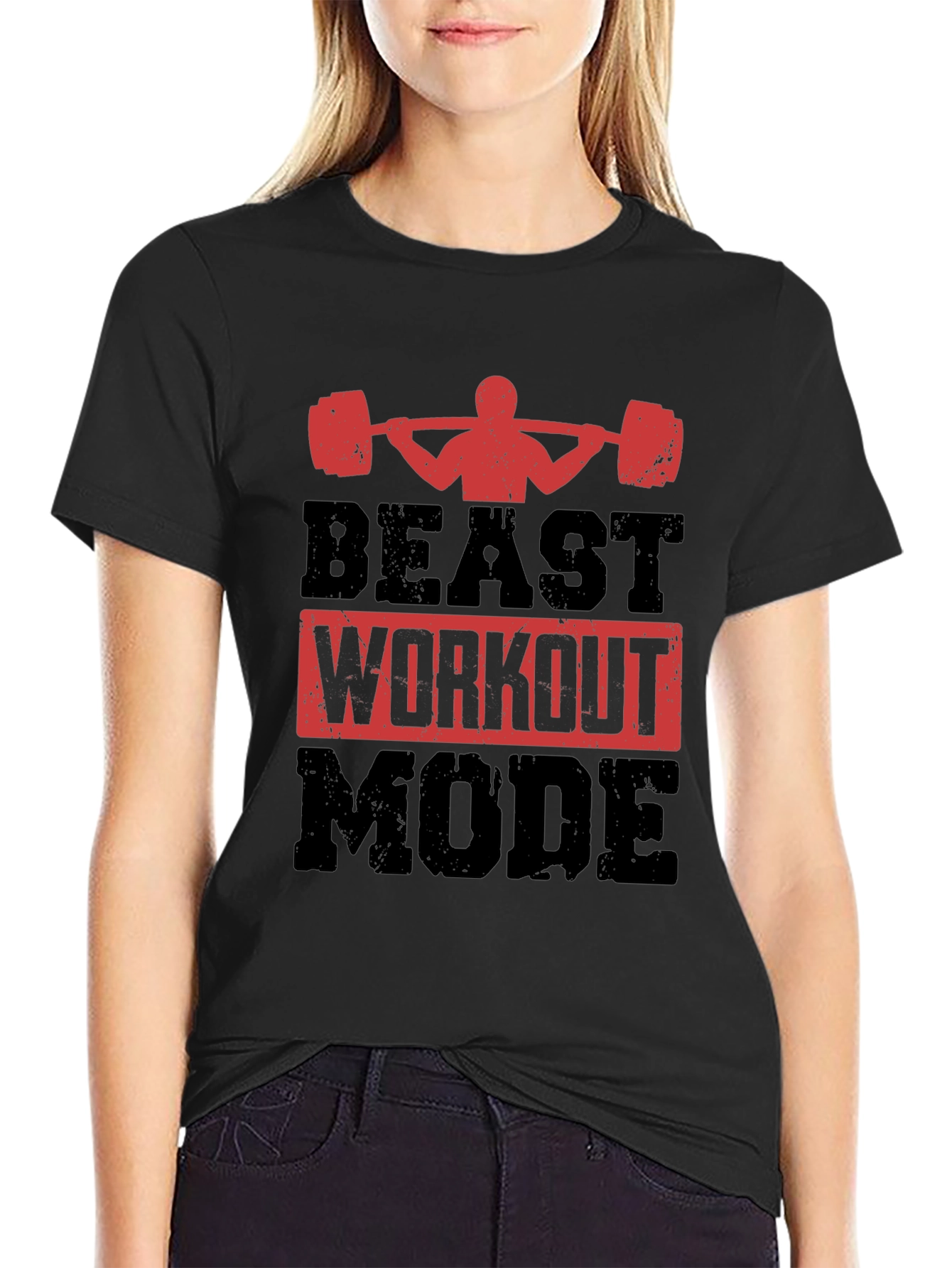 Beast Workout Mode T-Shirt - Gym Motivation
