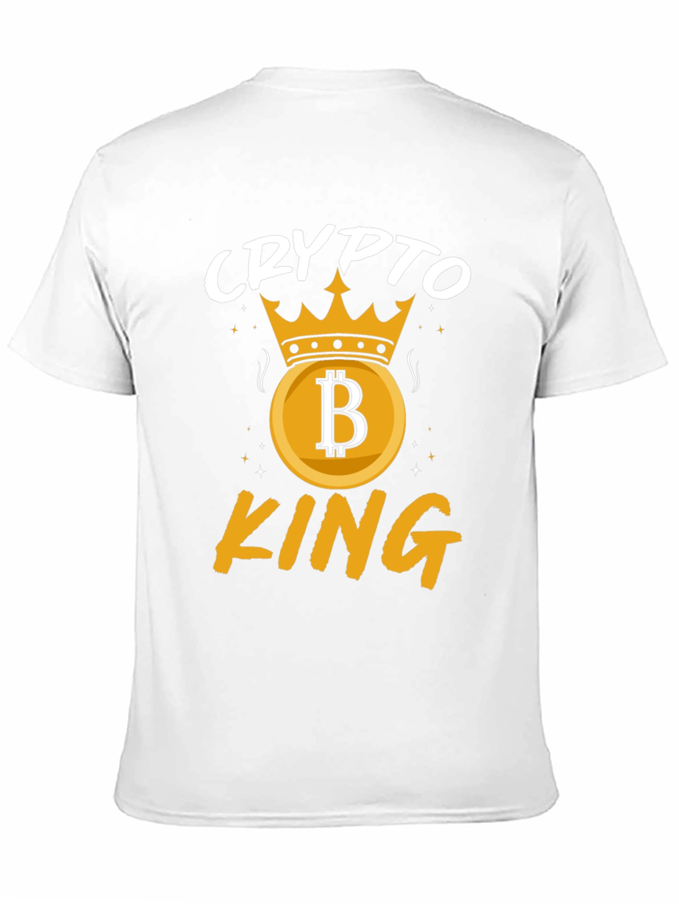 Crypto King Graphic T-Shirt - Bitcoin Crown