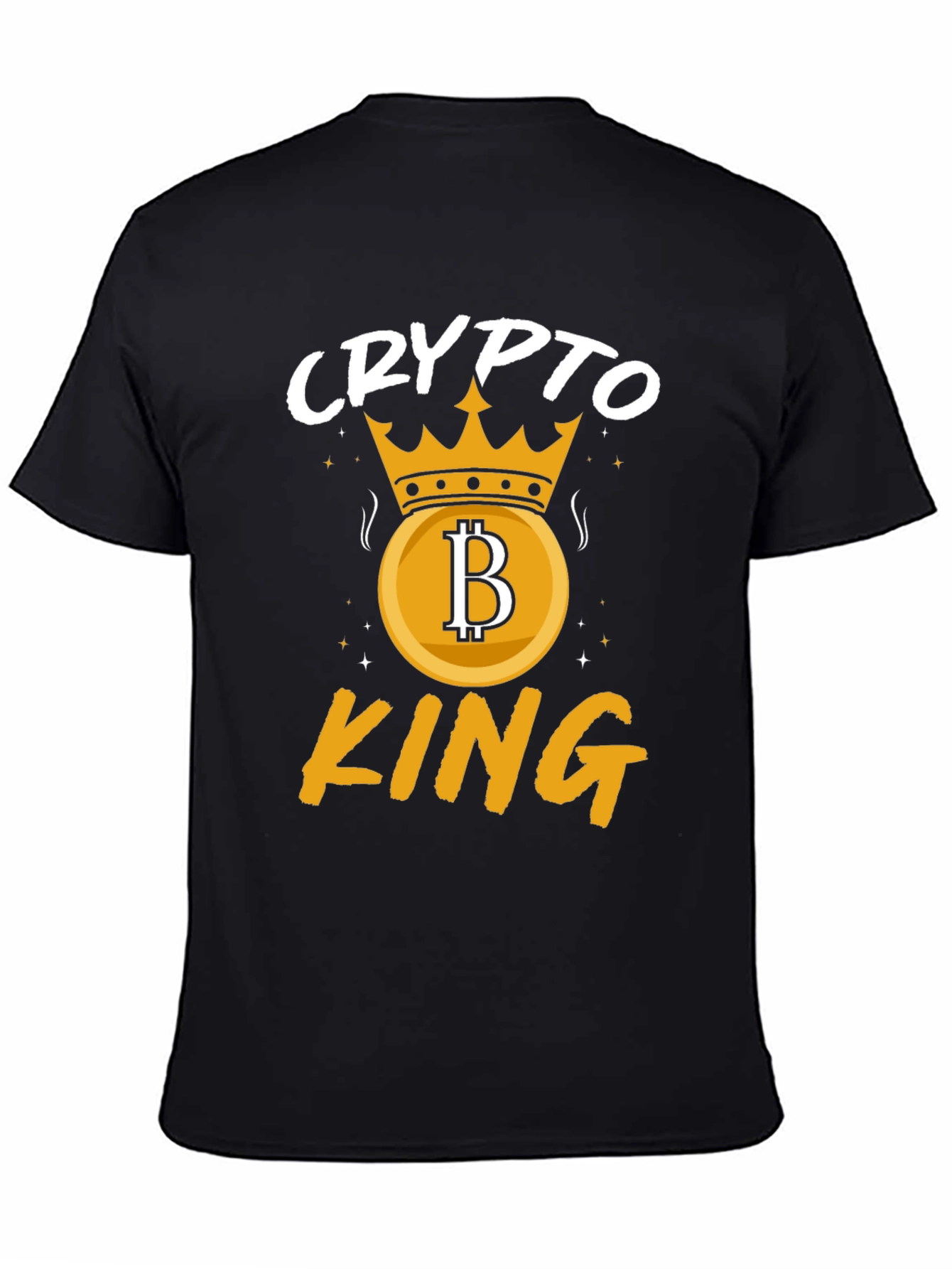 Crypto King Graphic T-Shirt - Bitcoin Crown