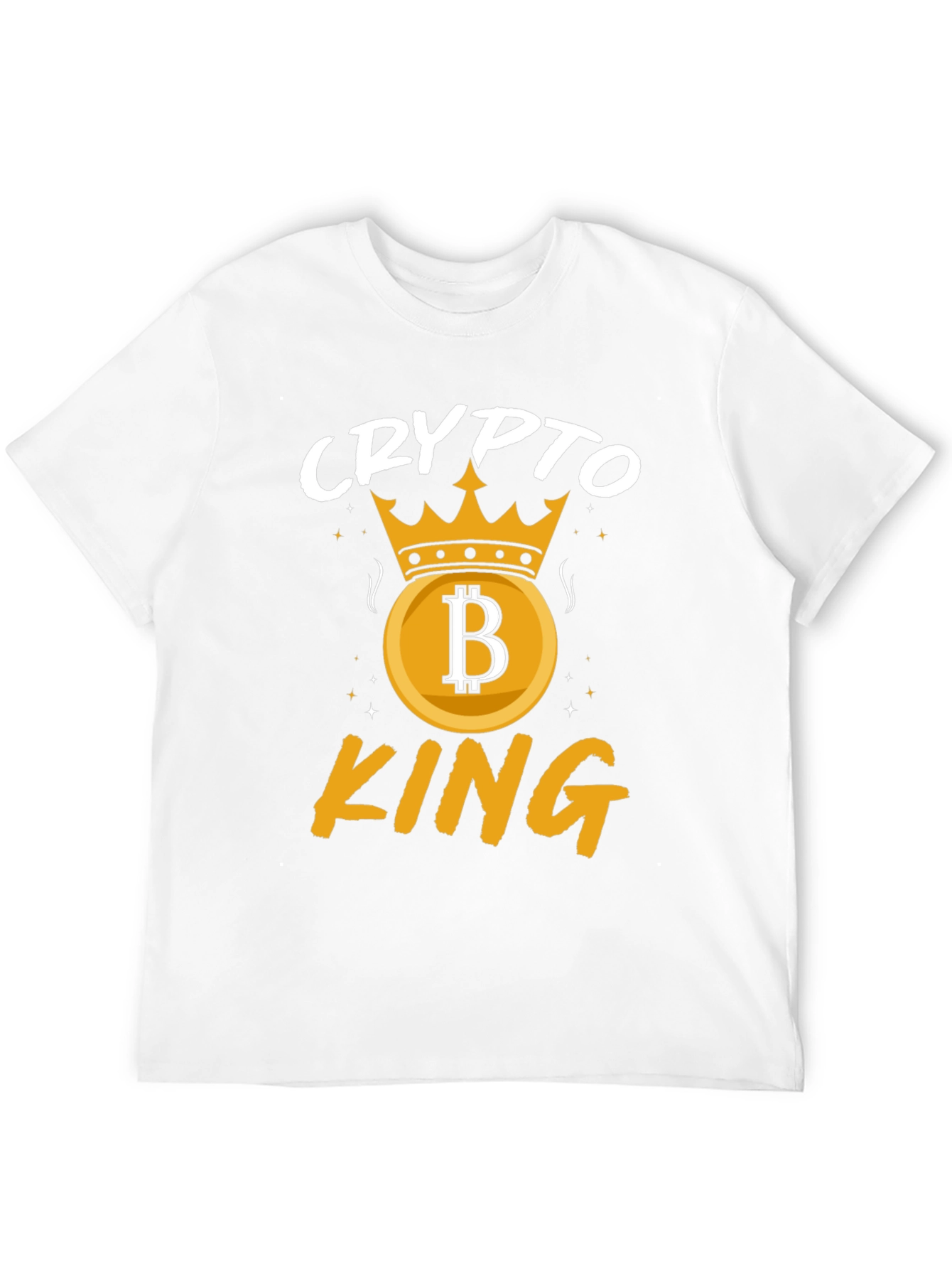 Crypto King Graphic T-Shirt - Bitcoin Crown
