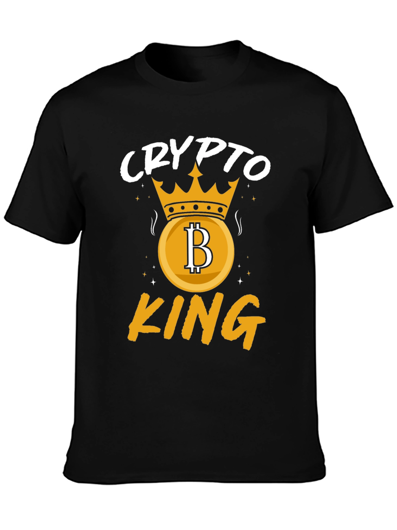 Crypto King Graphic T-Shirt - Bitcoin Crown