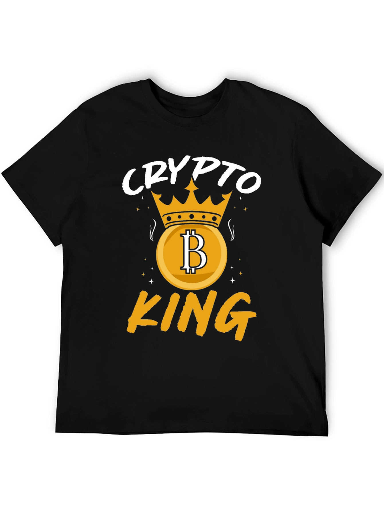 Crypto King Graphic T-Shirt - Bitcoin Crown