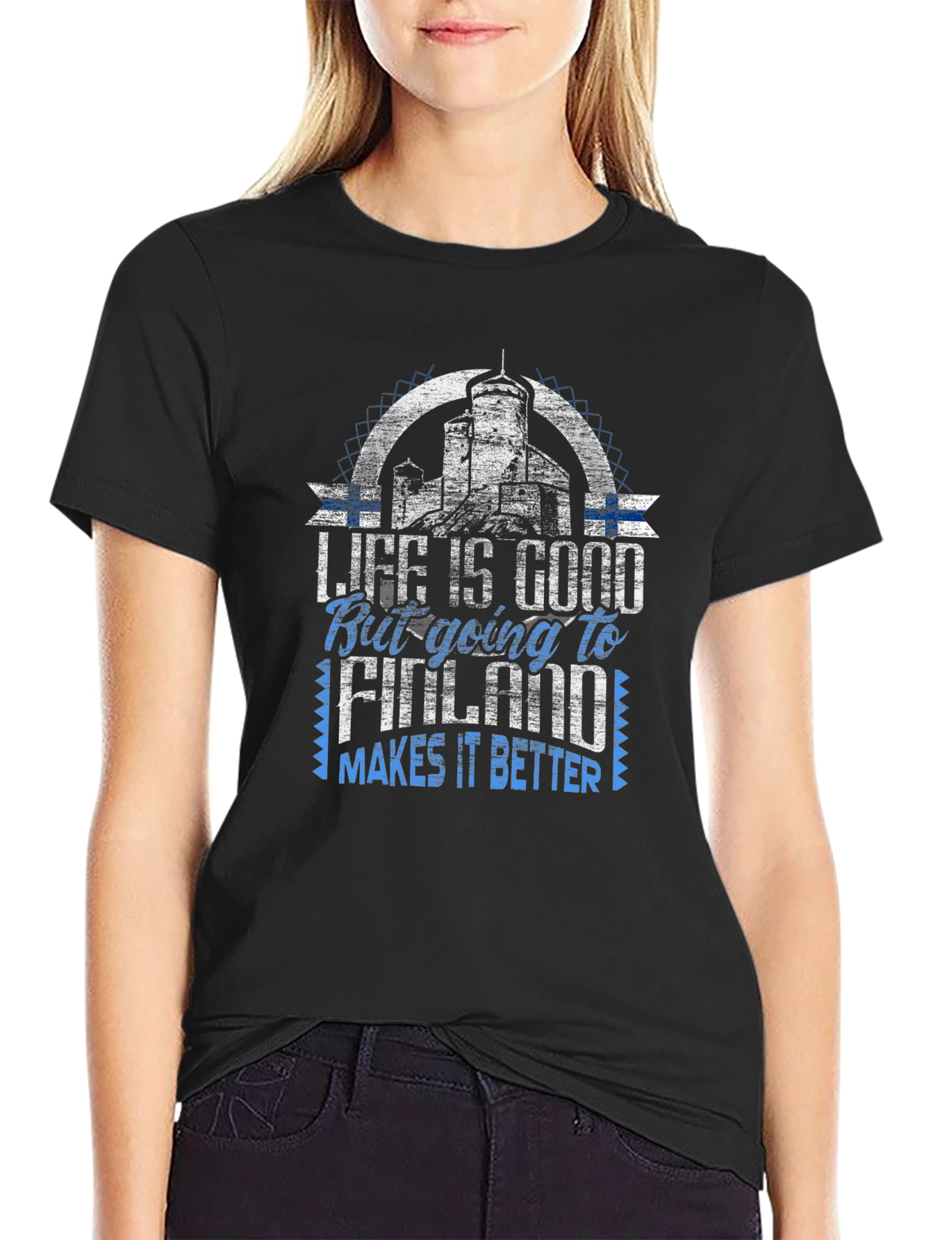 Life is Good Going to Finland T-Shirt