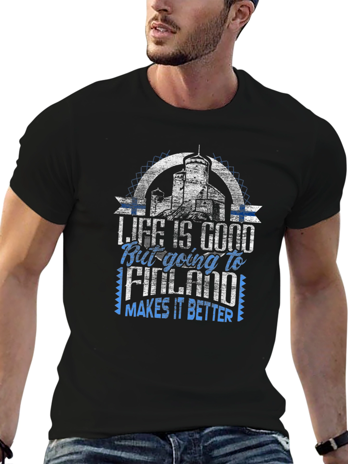 Life is Good Going to Finland T-Shirt