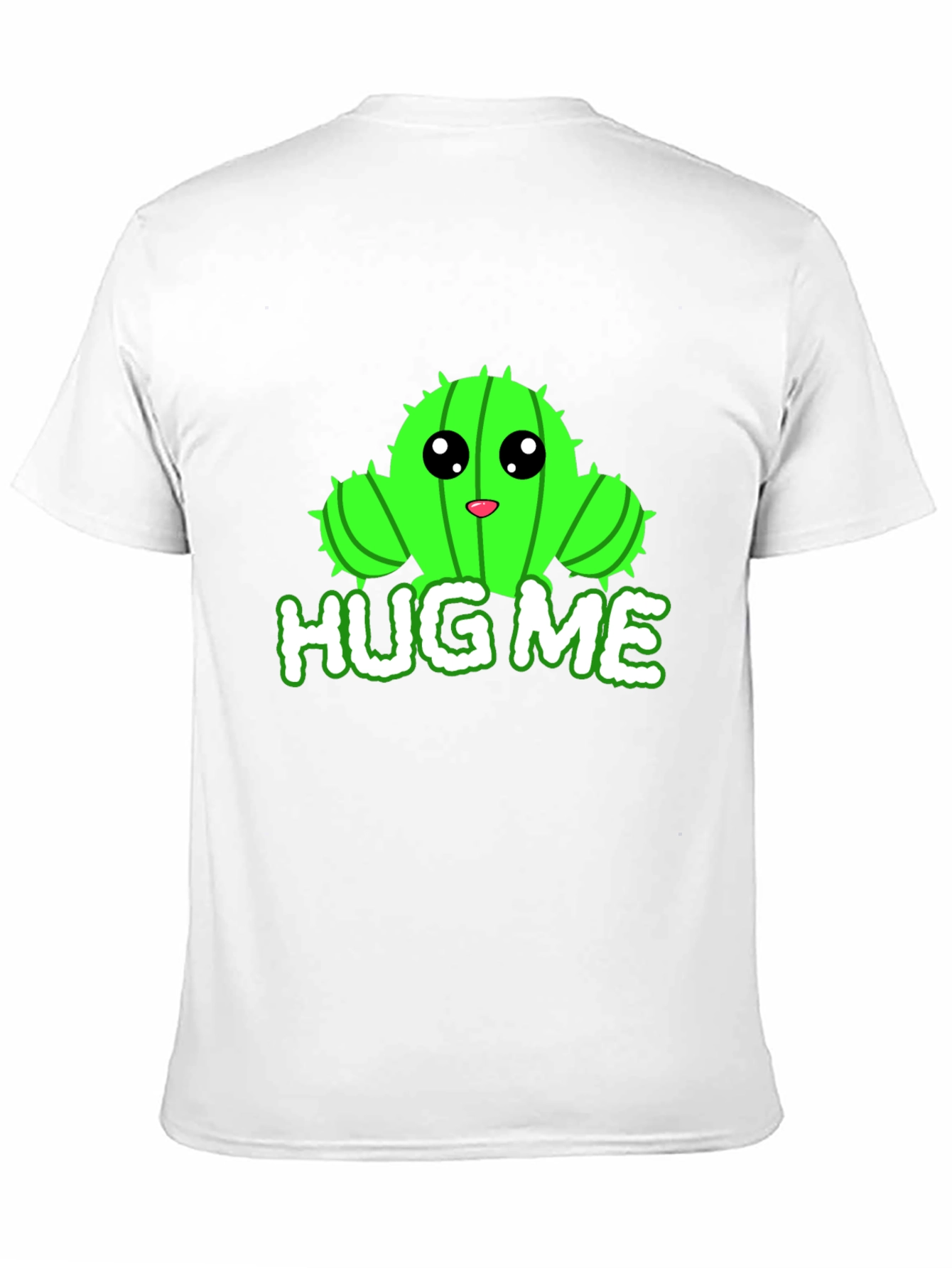 Cute Cactus Hug Me Graphic T-Shirt