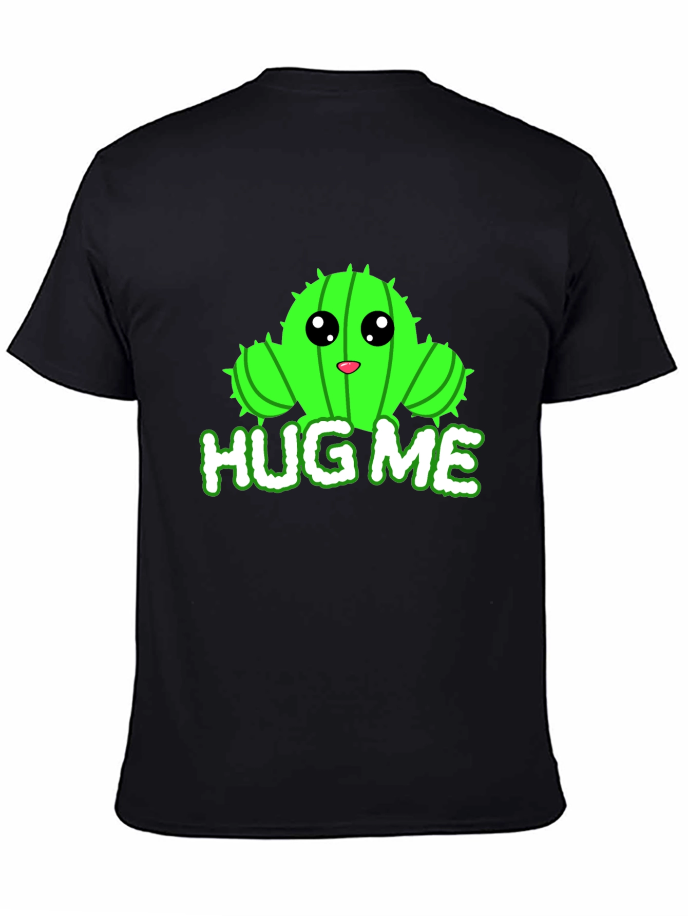 Cute Cactus Hug Me Graphic T-Shirt