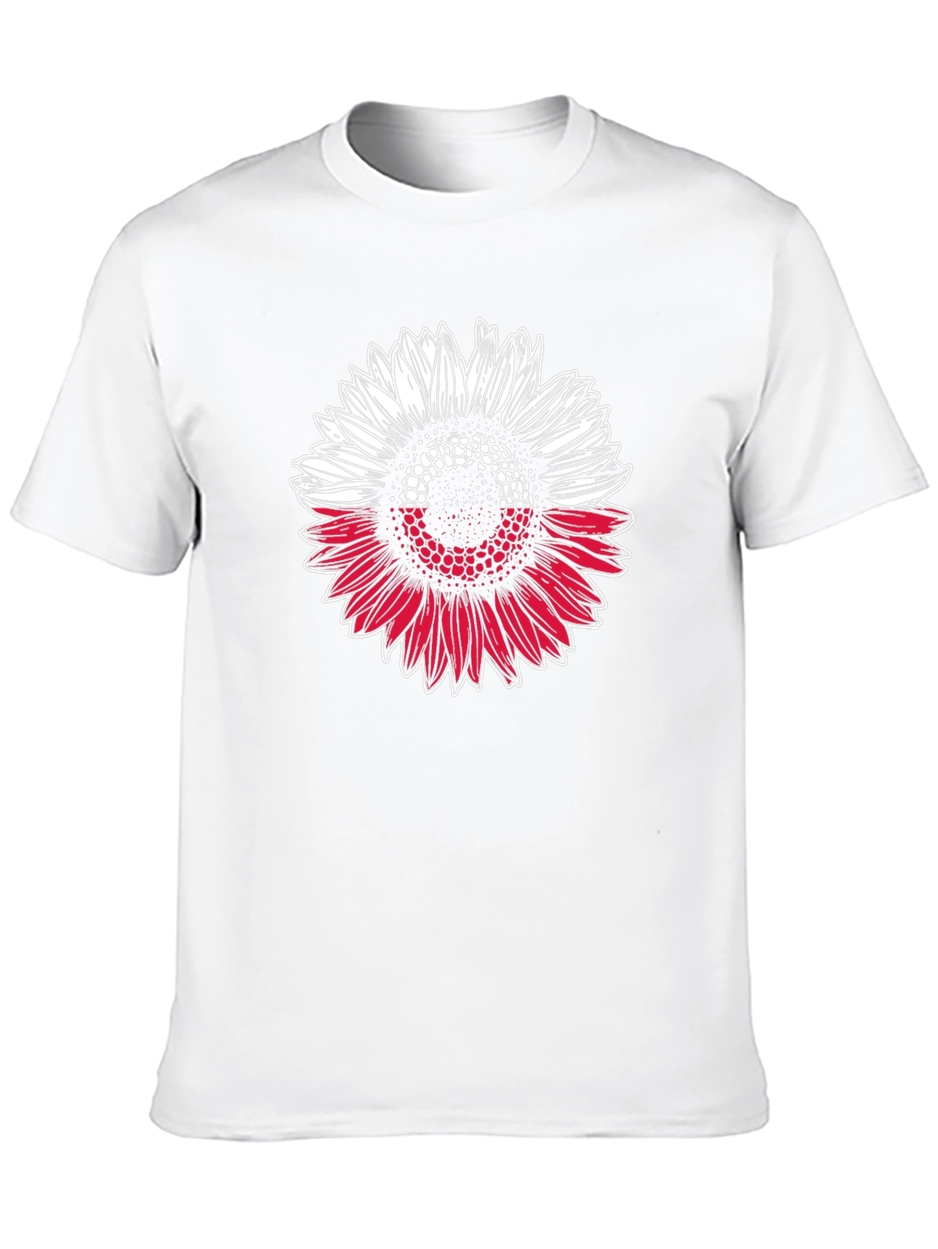 Poland Flag Sunflower Graphic T-Shirt
