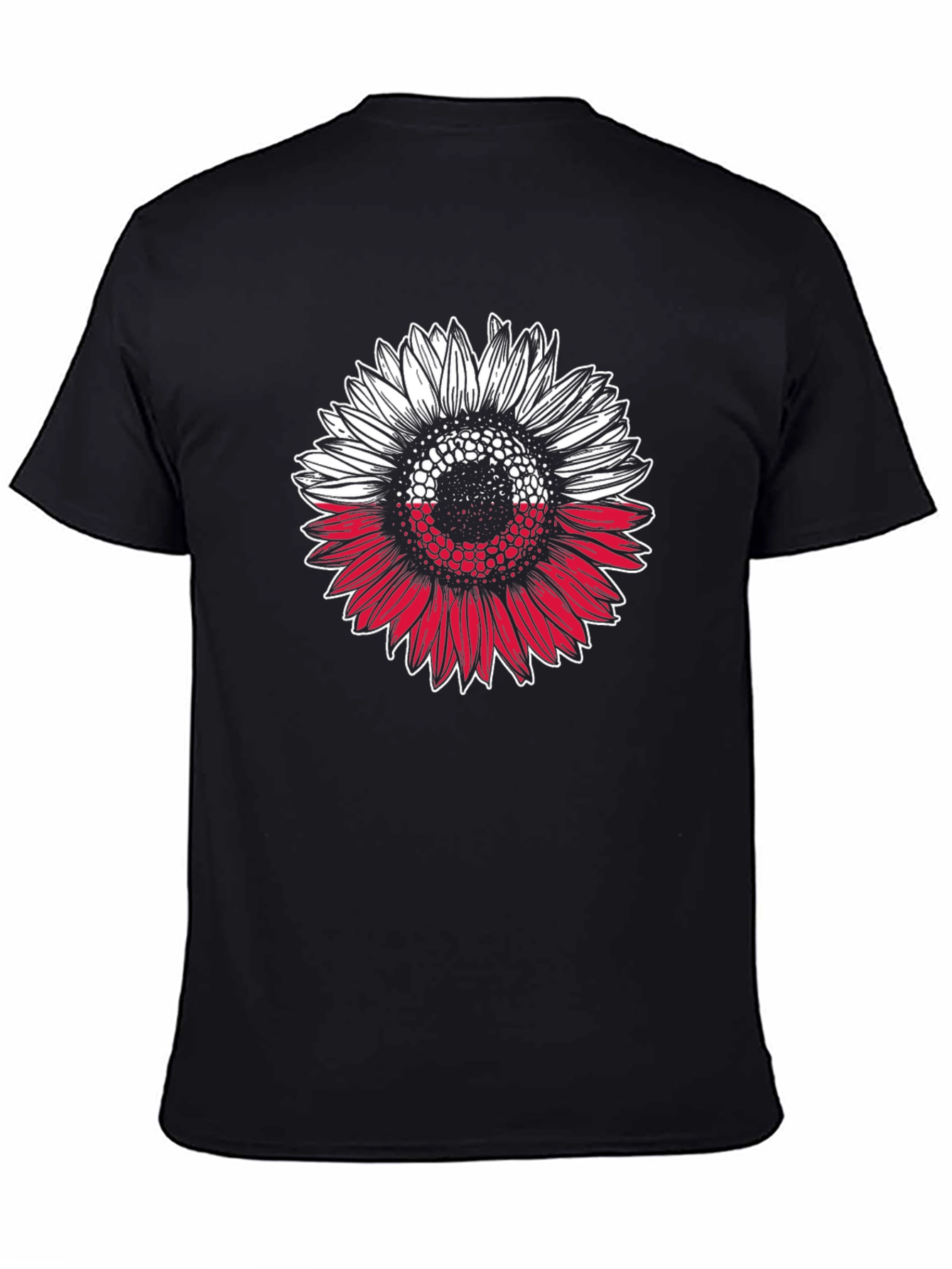 Poland Flag Sunflower Graphic T-Shirt