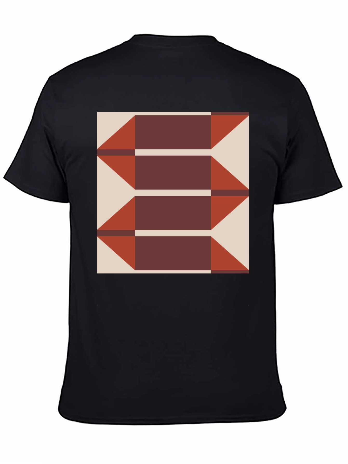 Geometric Arrows Graphic Tee - Modern Print T-Shirt