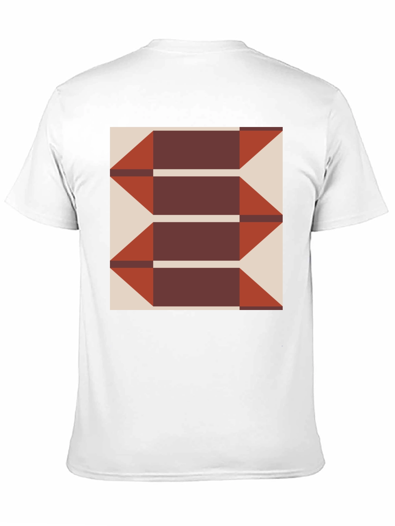 Geometric Arrows Graphic Tee - Modern Print T-Shirt