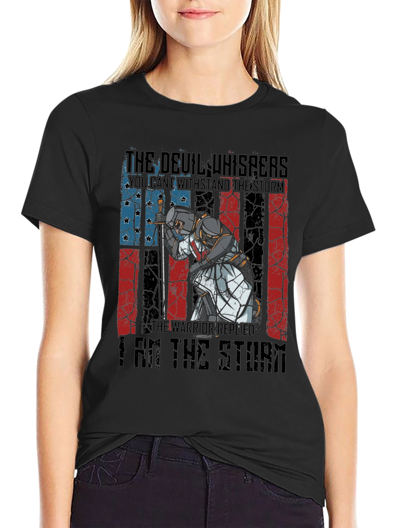 Devil Whispers Warrior Storm T-Shirt