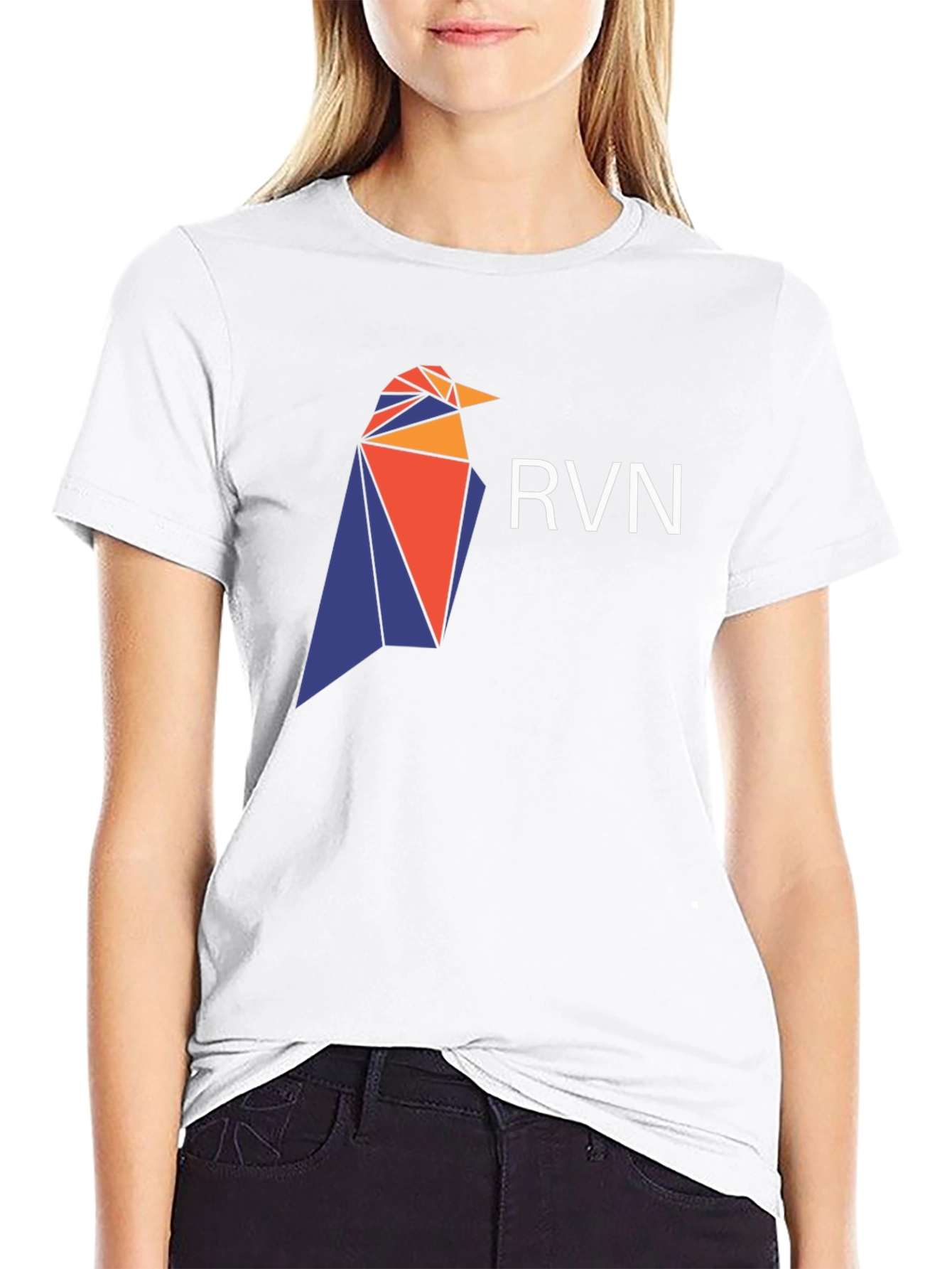 Geometric Raven T-Shirt - Crypto Design