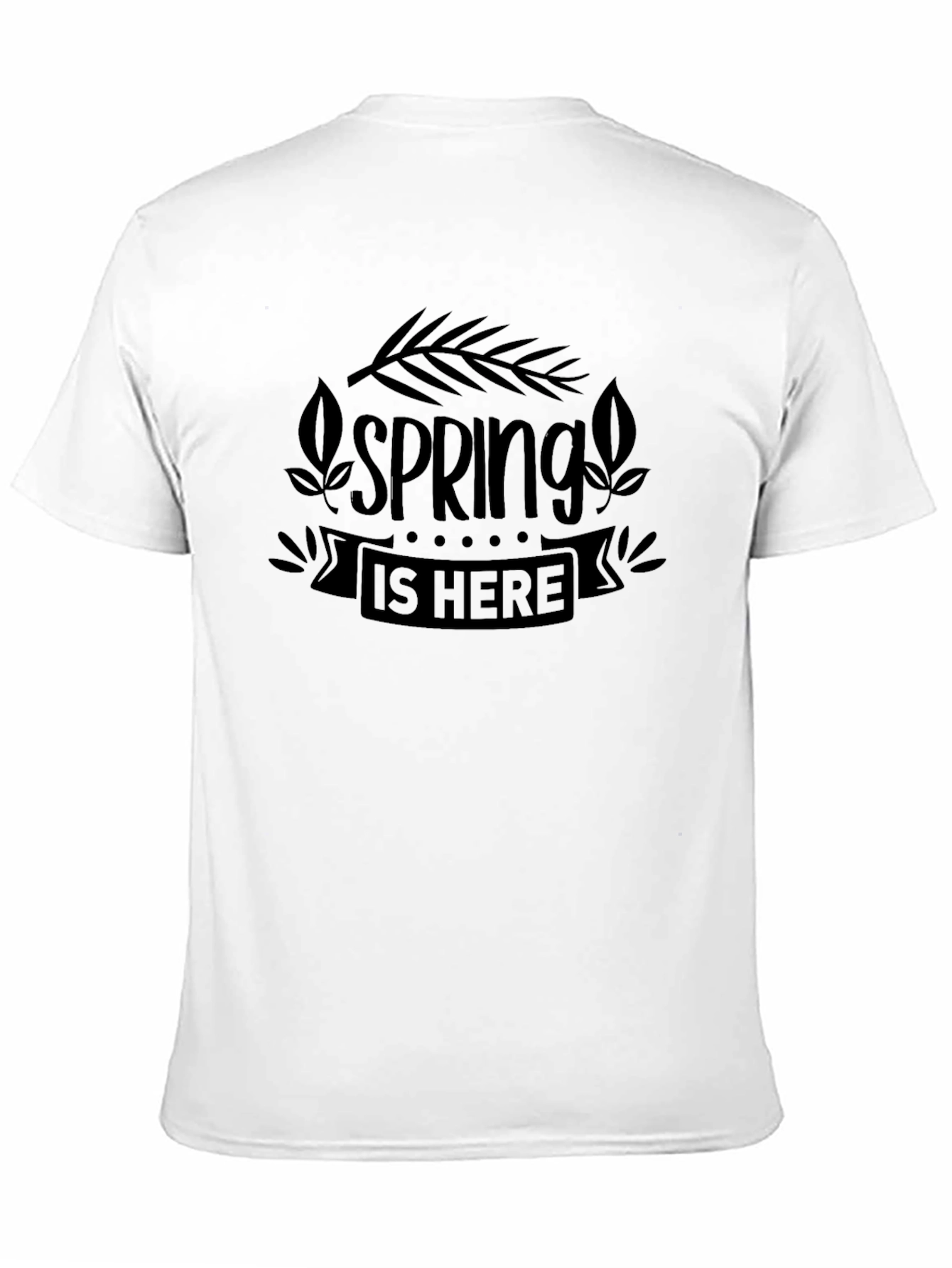 Spring Is Here Graphic Tee - Black