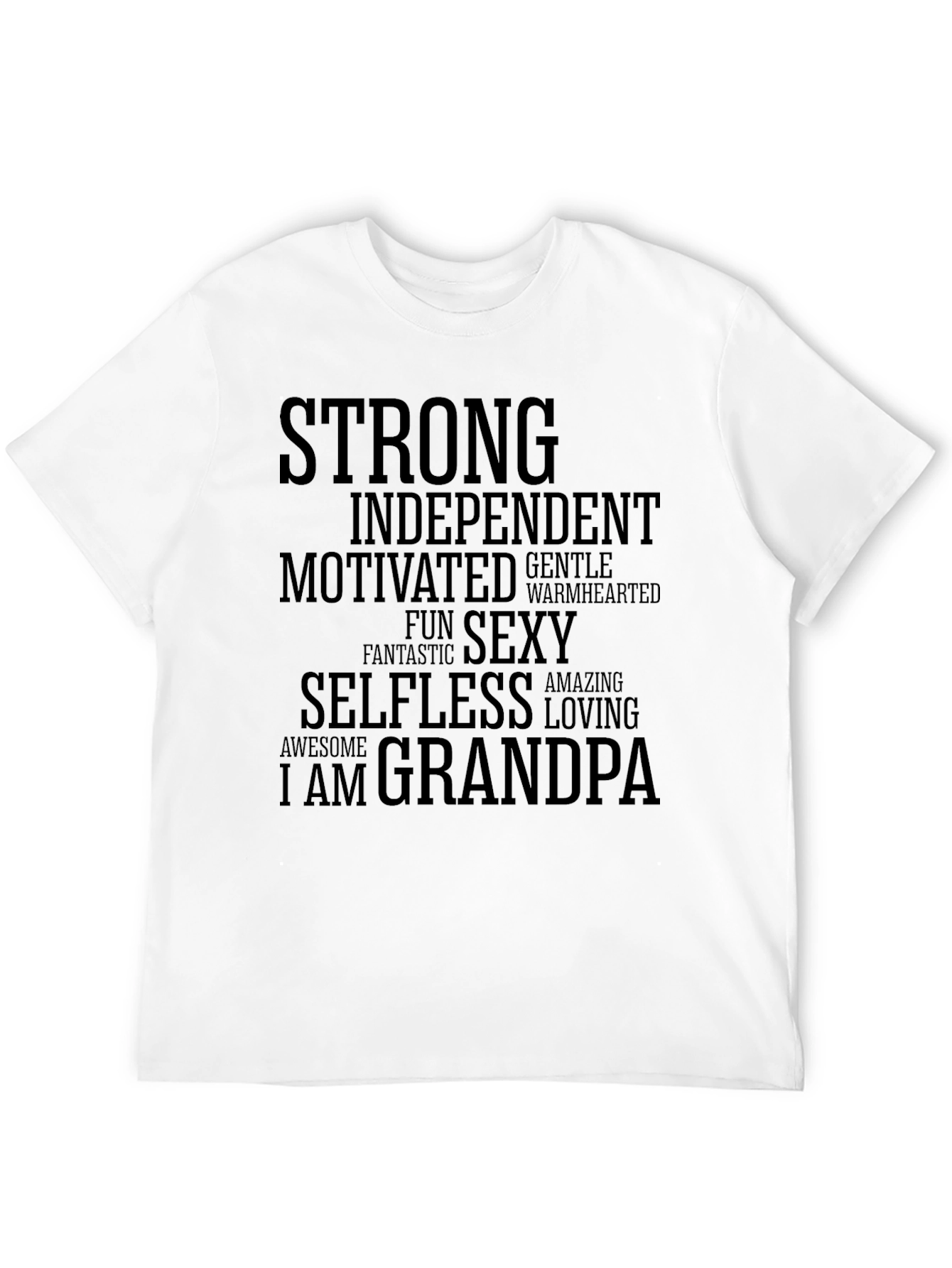 Strong Grandpa T-Shirt - Soft Cotton Blend Tee