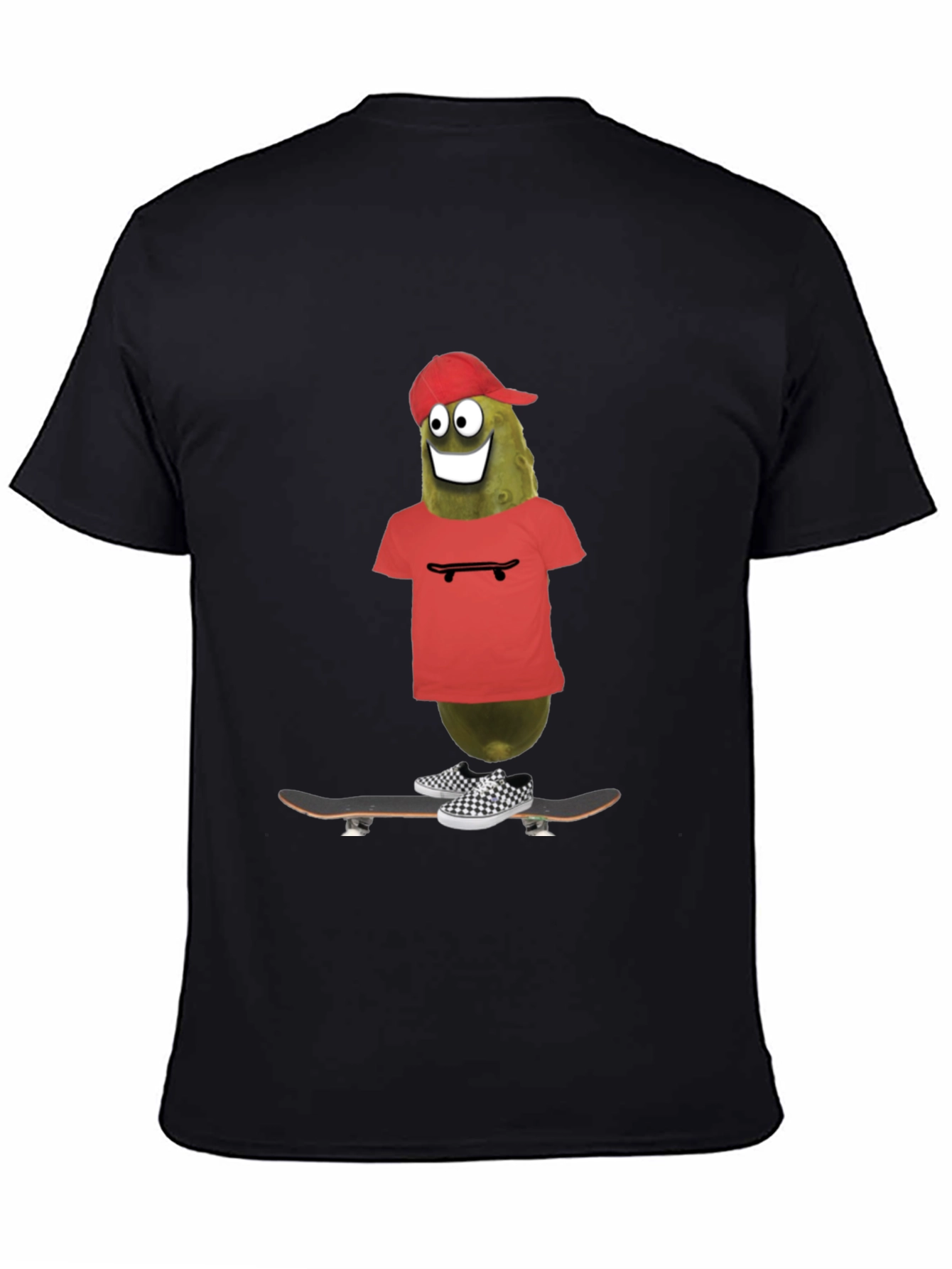 Pickle Rick Skateboarder Tee - Funny Graphic T-Shirt