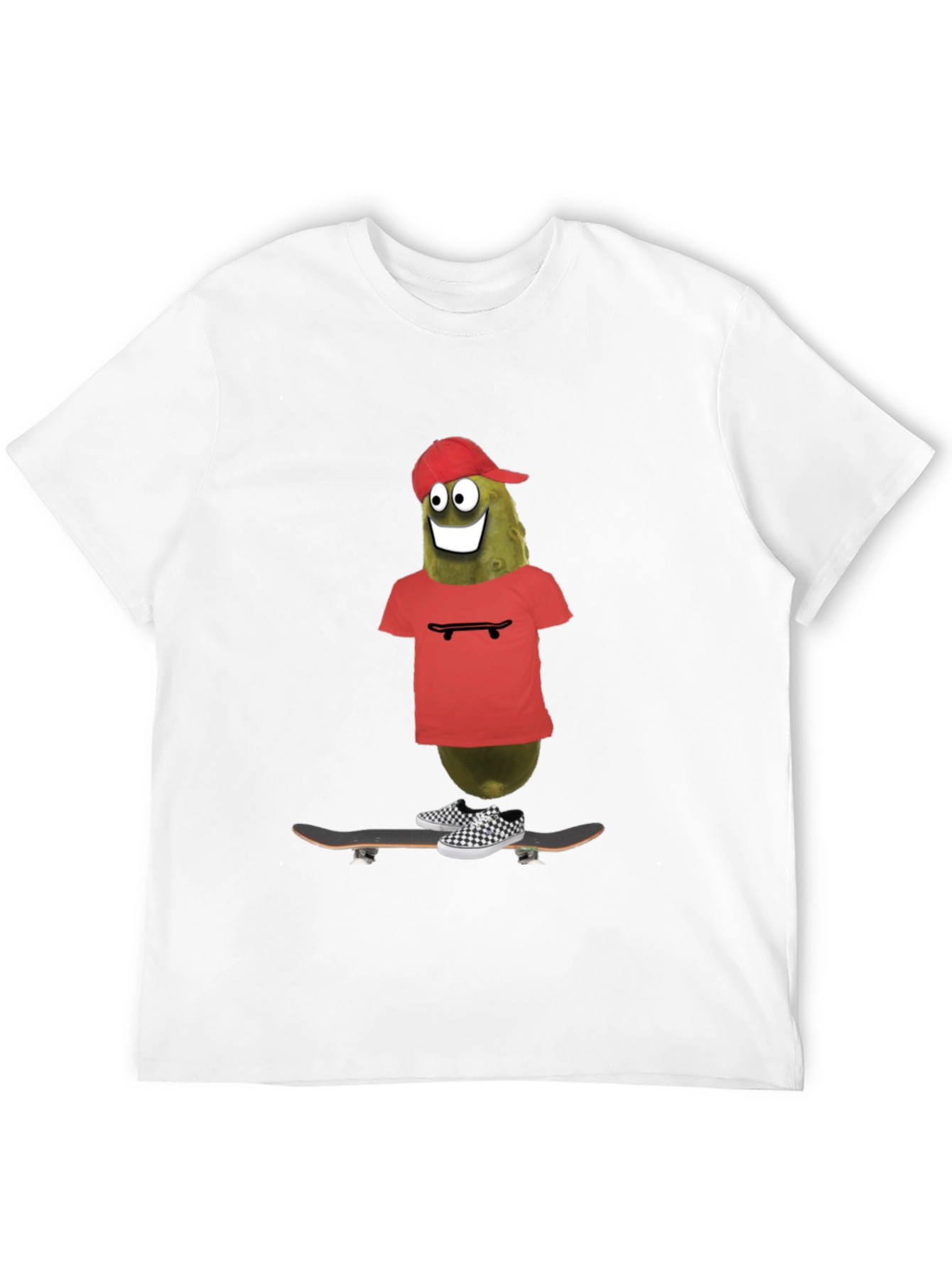 Pickle Rick Skateboarder Tee - Funny Graphic T-Shirt
