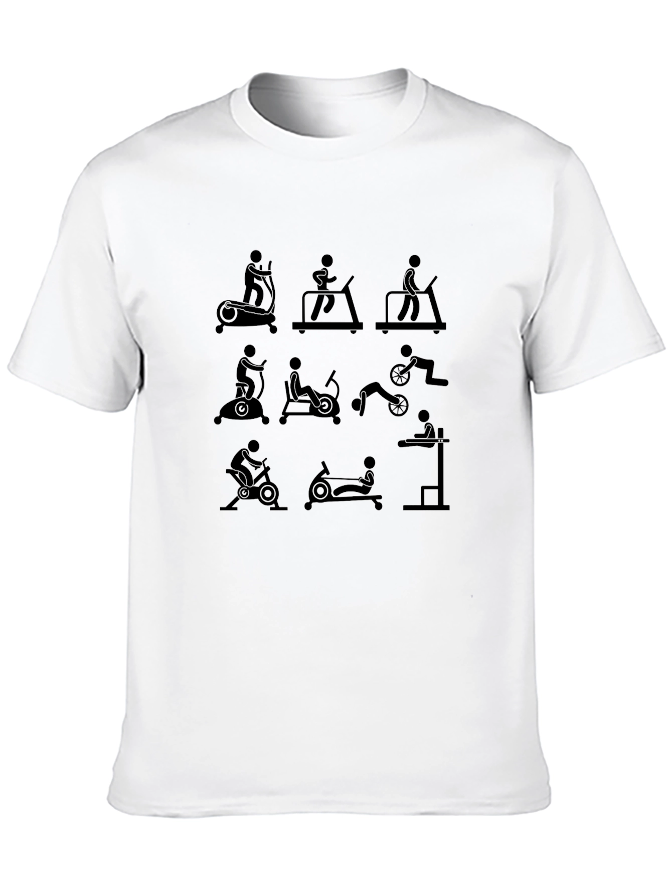 Fitness Machine Icons T-Shirt