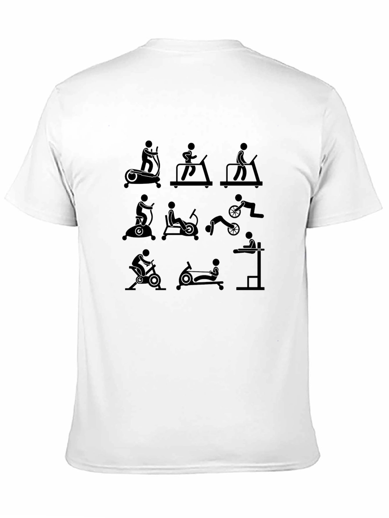 Fitness Machine Icons T-Shirt