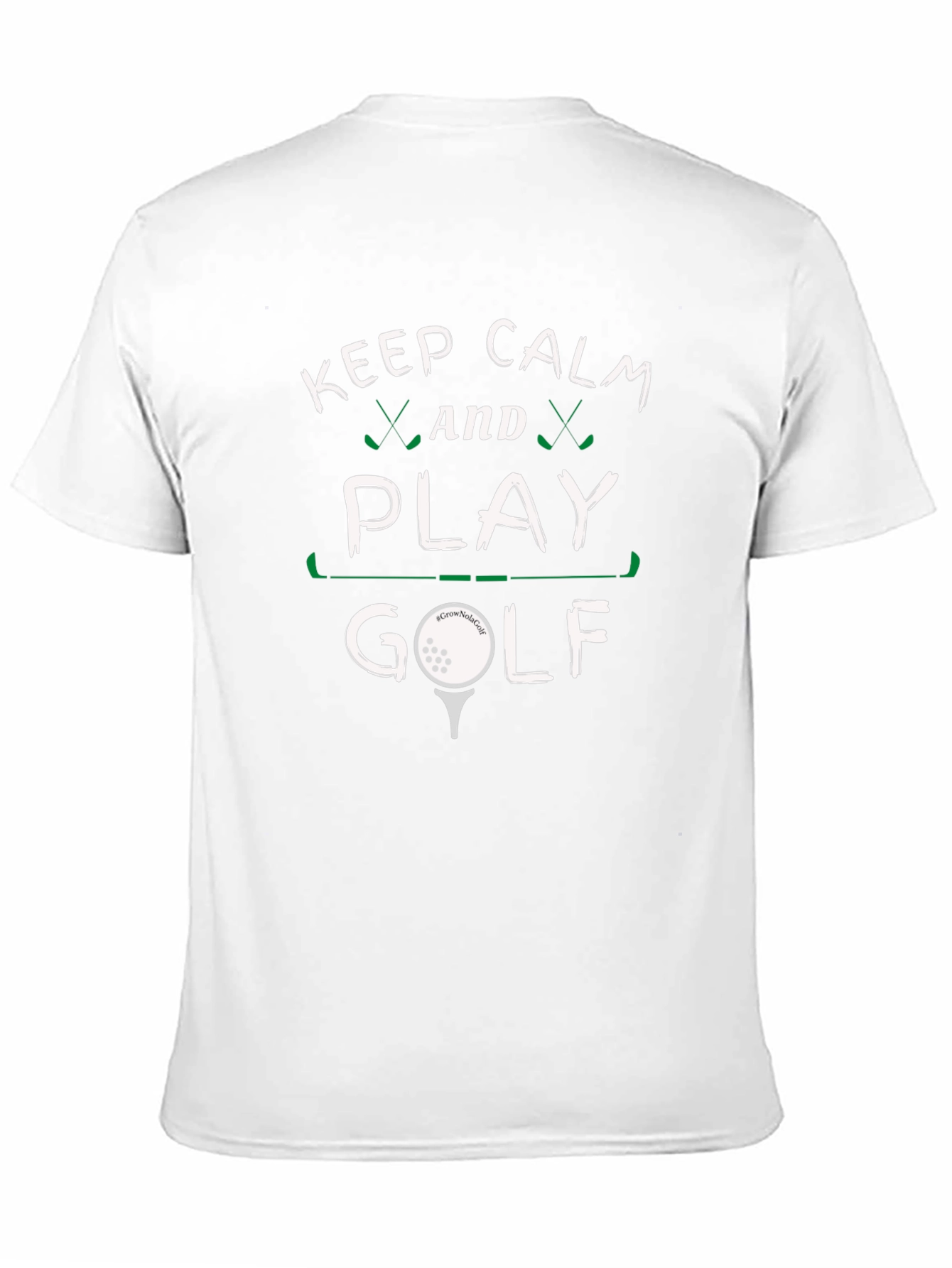 Keep Calm and Play Golf Black Tee